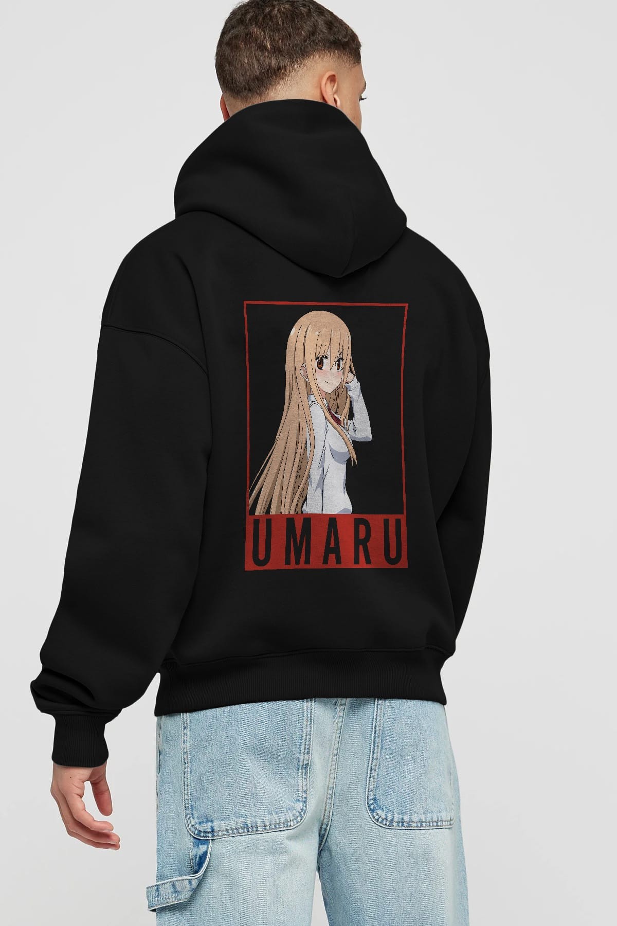 Umaru Doma 2 Anime Arka Baskılı Hoodie Oversize Kapüşonlu Sweatshirt Erkek Kadın Unisex