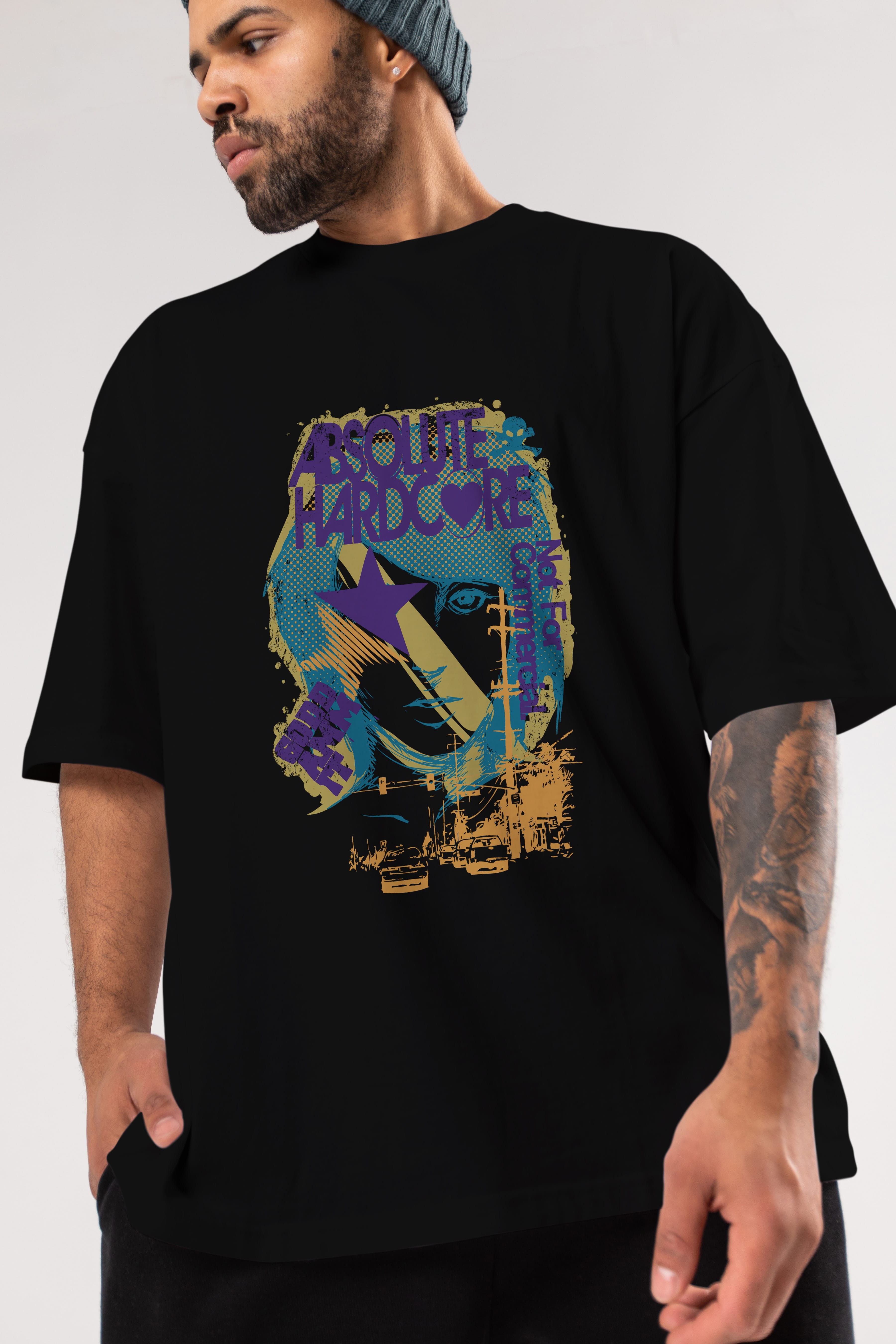 Absolute Hardcore Ön Baskılı Oversize t-shirt Erkek Kadın Unisex