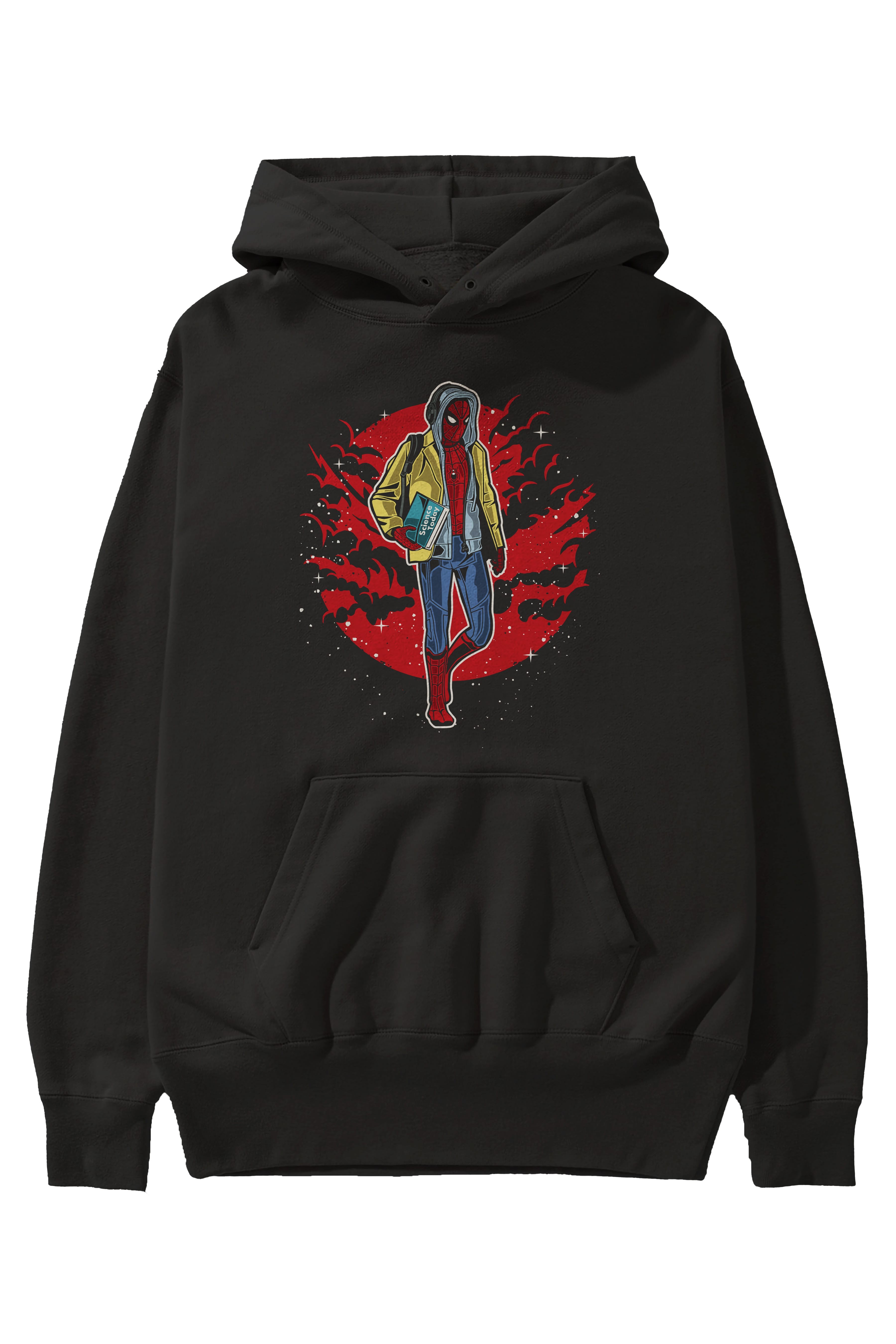 SPIDERMAN Ön Baskılı Hoodie Oversize Kapüşonlu Sweatshirt Erkek Kadın Unisex