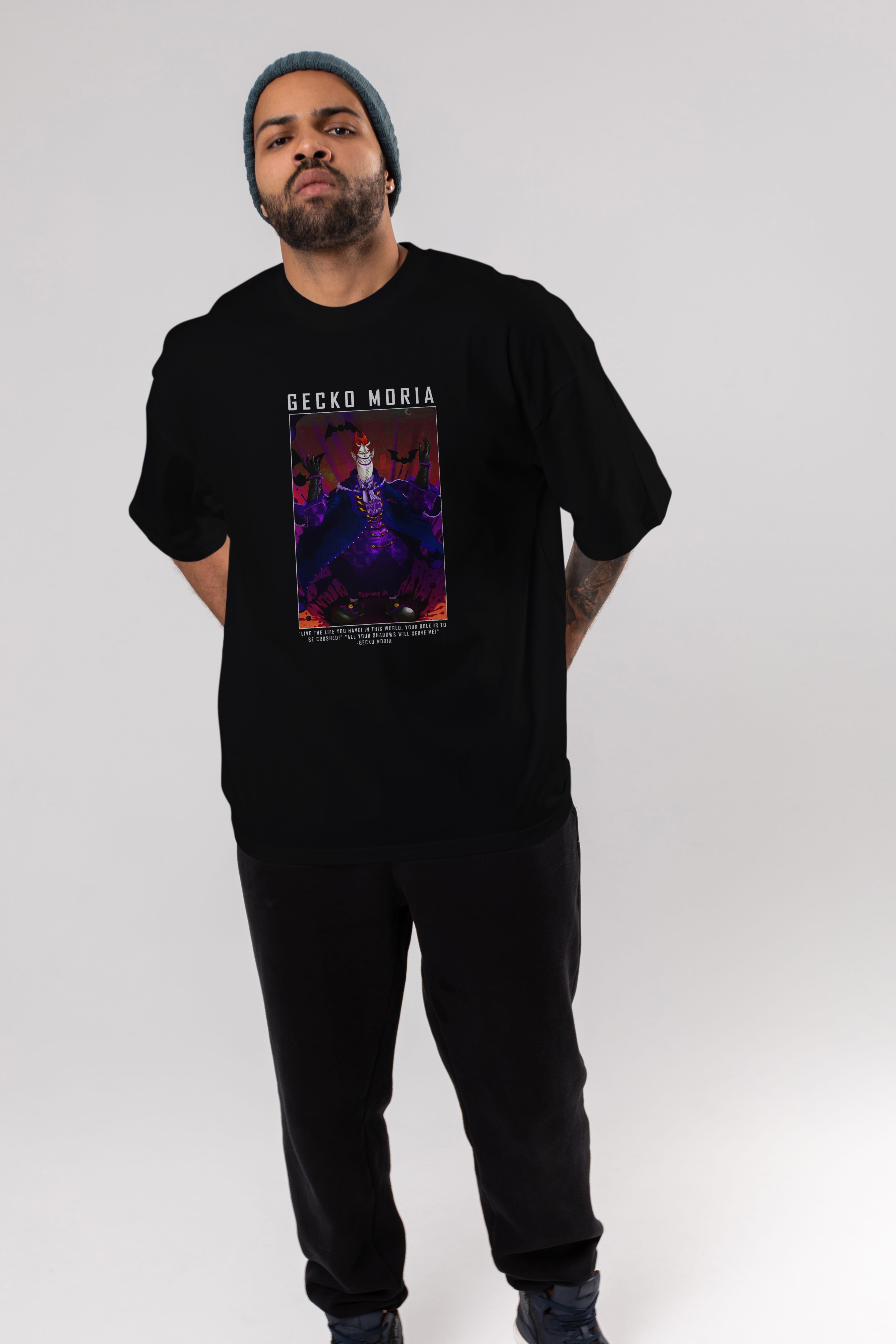 Gecko Moria Anime Ön Baskılı Oversize t-shirt Erkek Kadın Unisex