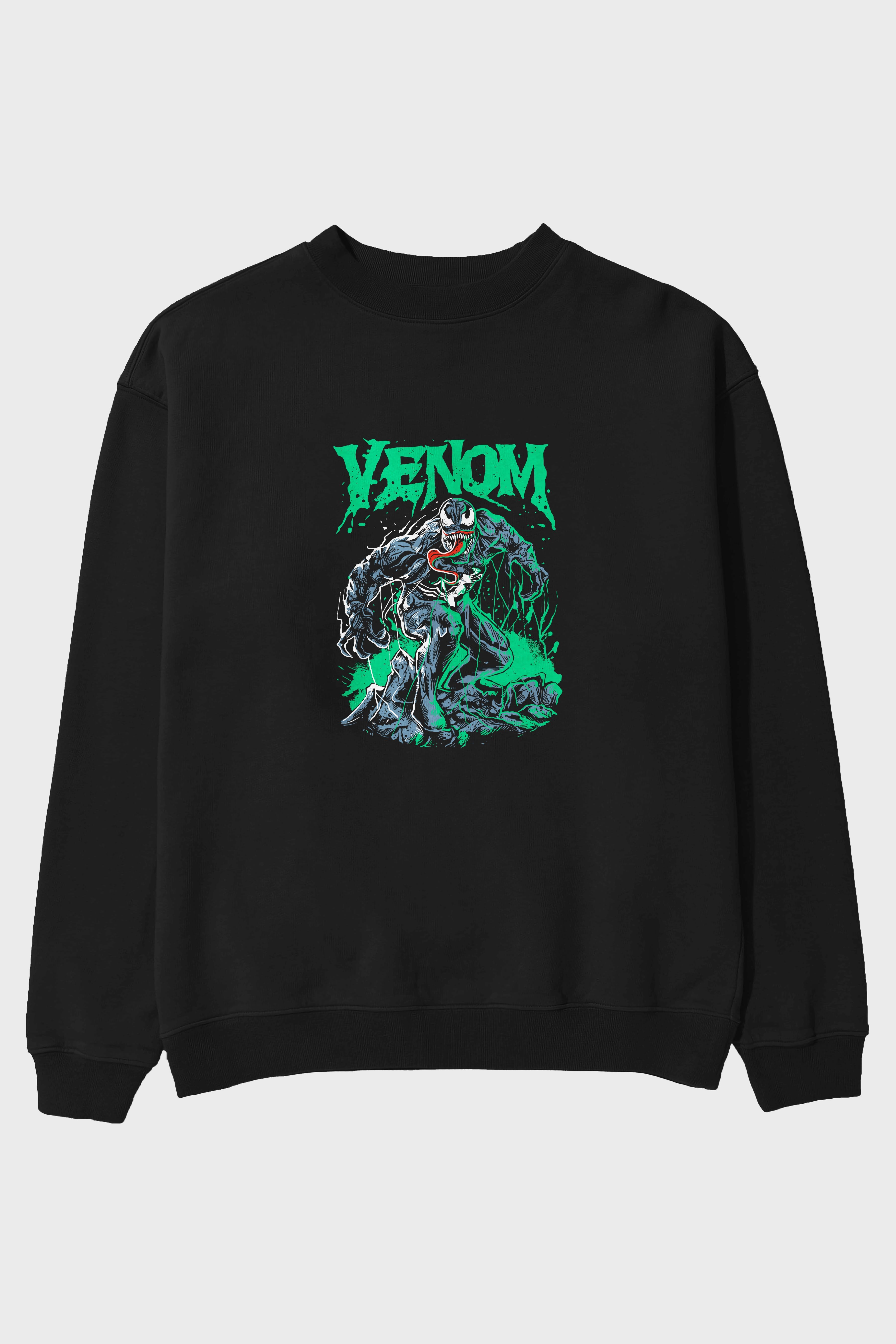 Venom (3) Ön Baskılı Oversize Sweatshirt Erkek Kadın Unisex