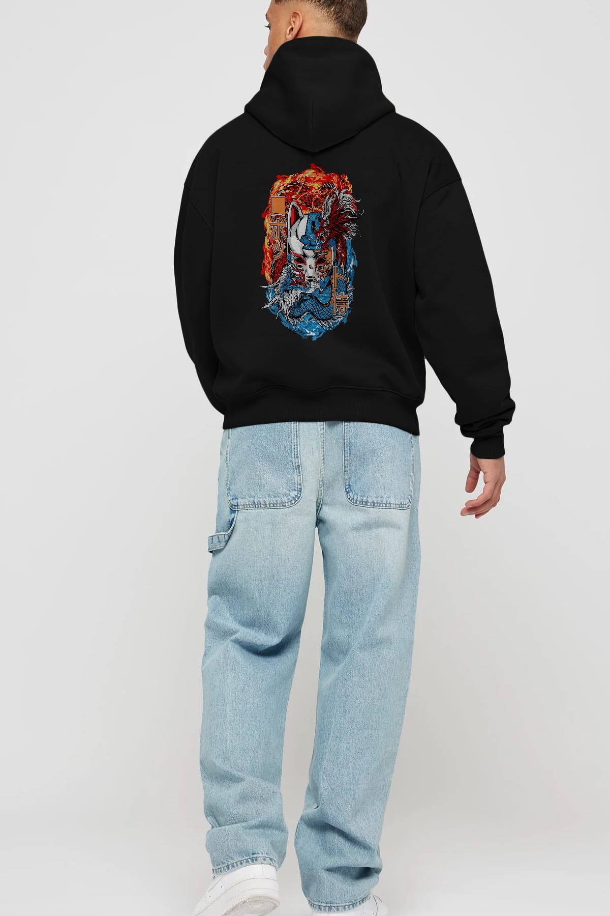ONE PIECE (7) Anime Arka Baskılı Hoodie Oversize Kapüşonlu Sweatshirt Erkek Kadın Unisex