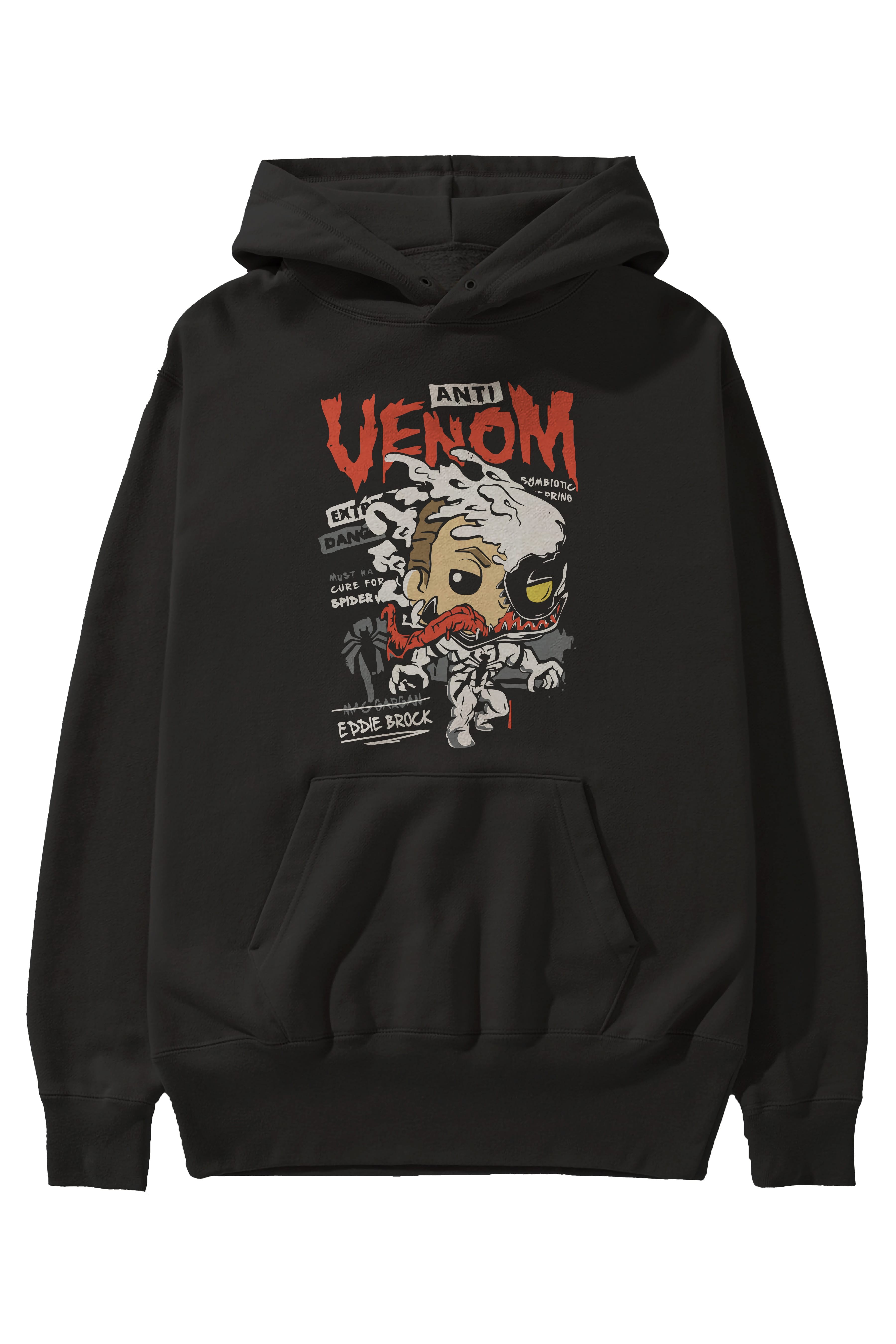 Venom (9) Ön Baskılı Hoodie Oversize Kapüşonlu Sweatshirt Erkek Kadın Unisex