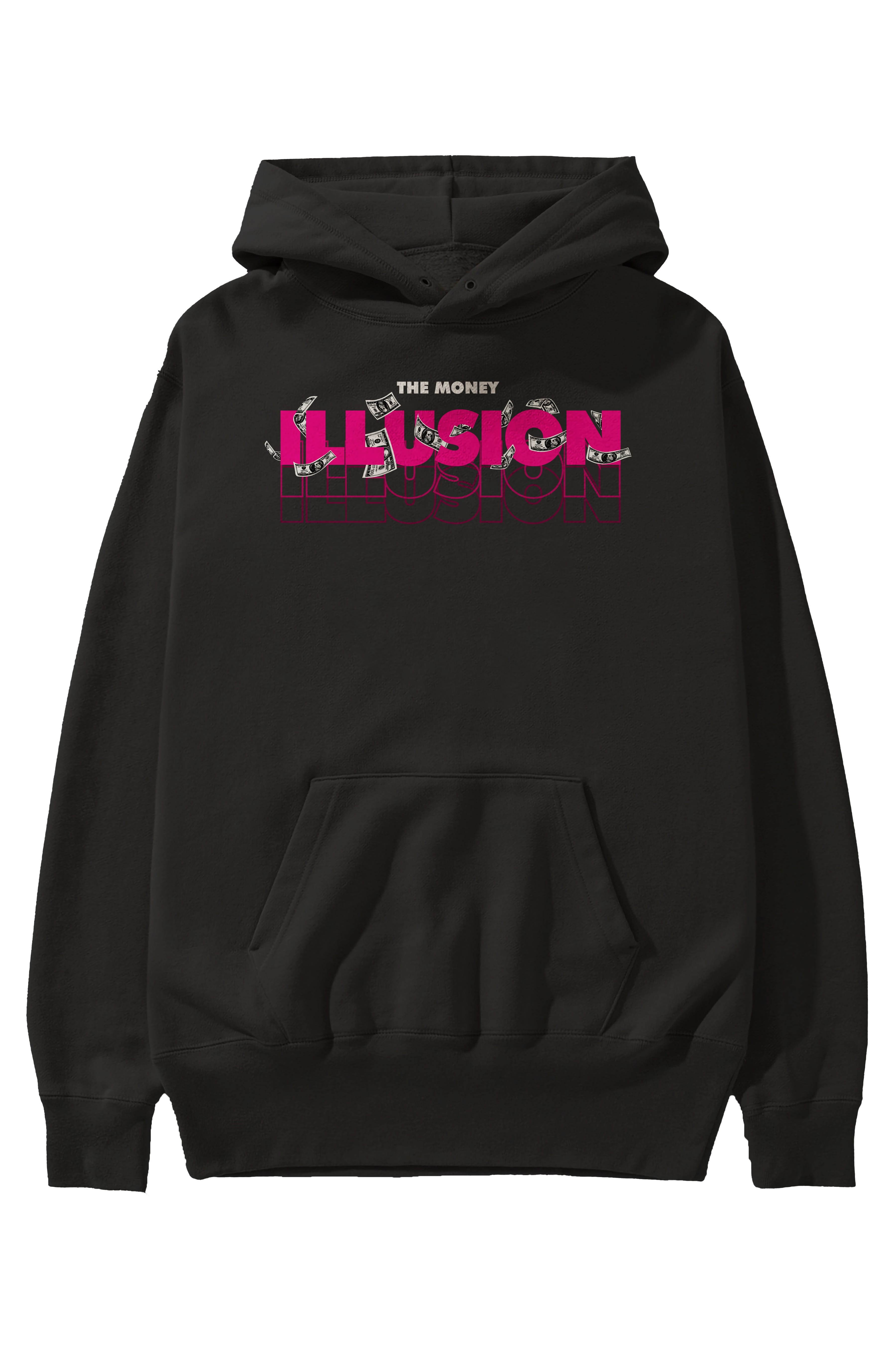 The Money Illusion Ön Baskılı Hoodie Oversize Kapüşonlu Sweatshirt Erkek Kadın Unisex