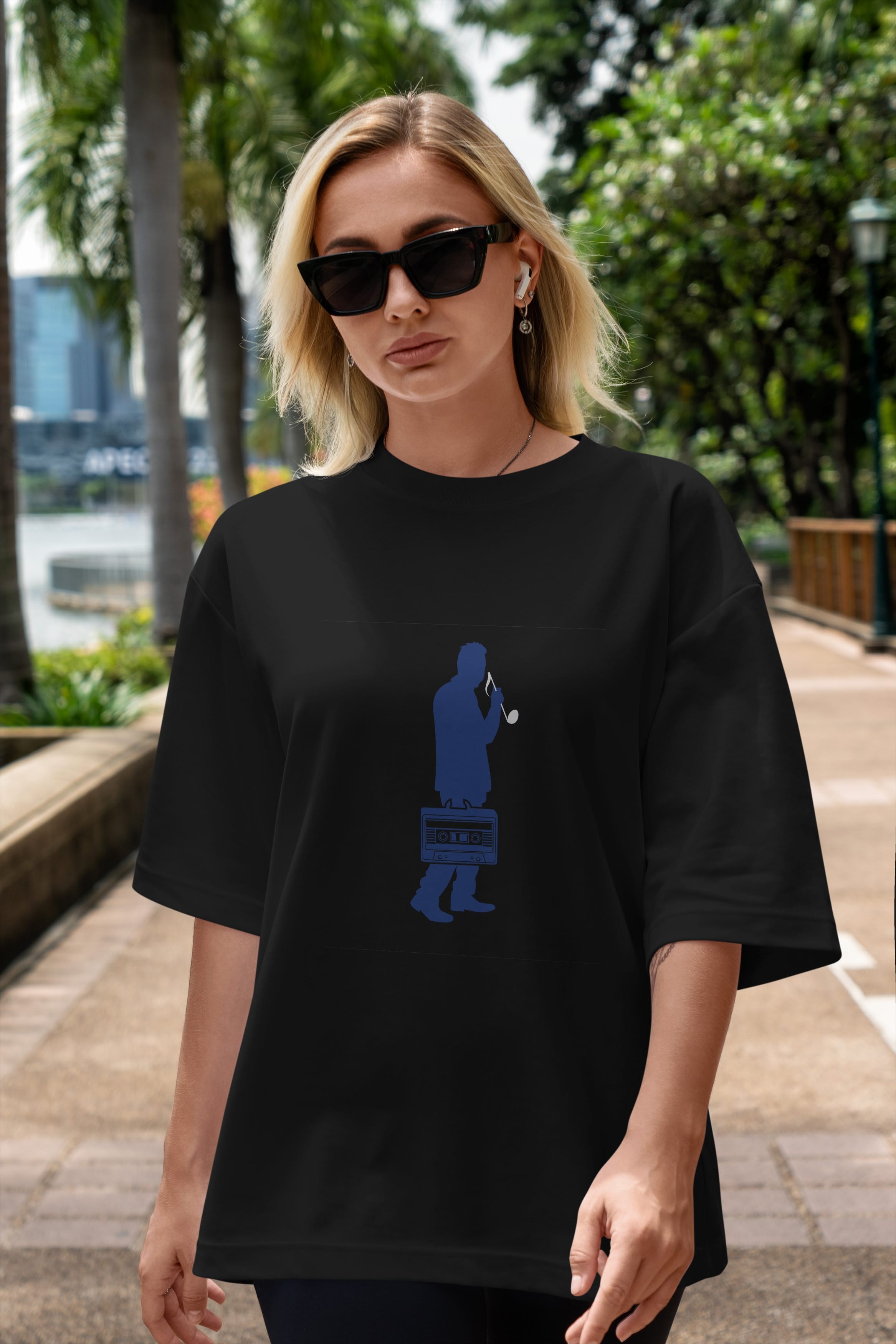 Sound Collector Ön Baskılı Oversize t-shirt %100 pamuk Erkek Kadın Unisex