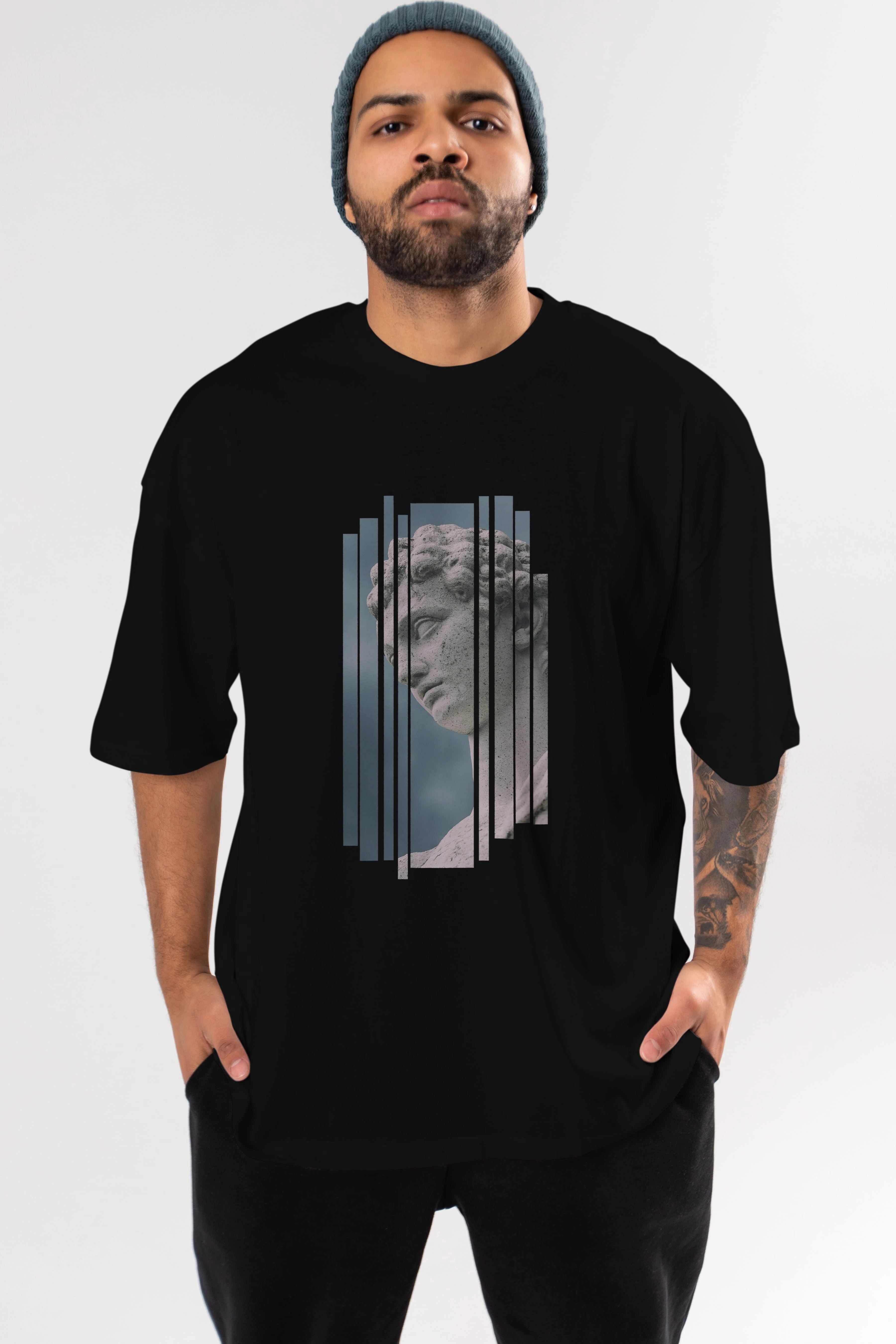 Aesthetic Sculpture Art Ön Baskılı Oversize t-shirt Erkek Kadın Unisex