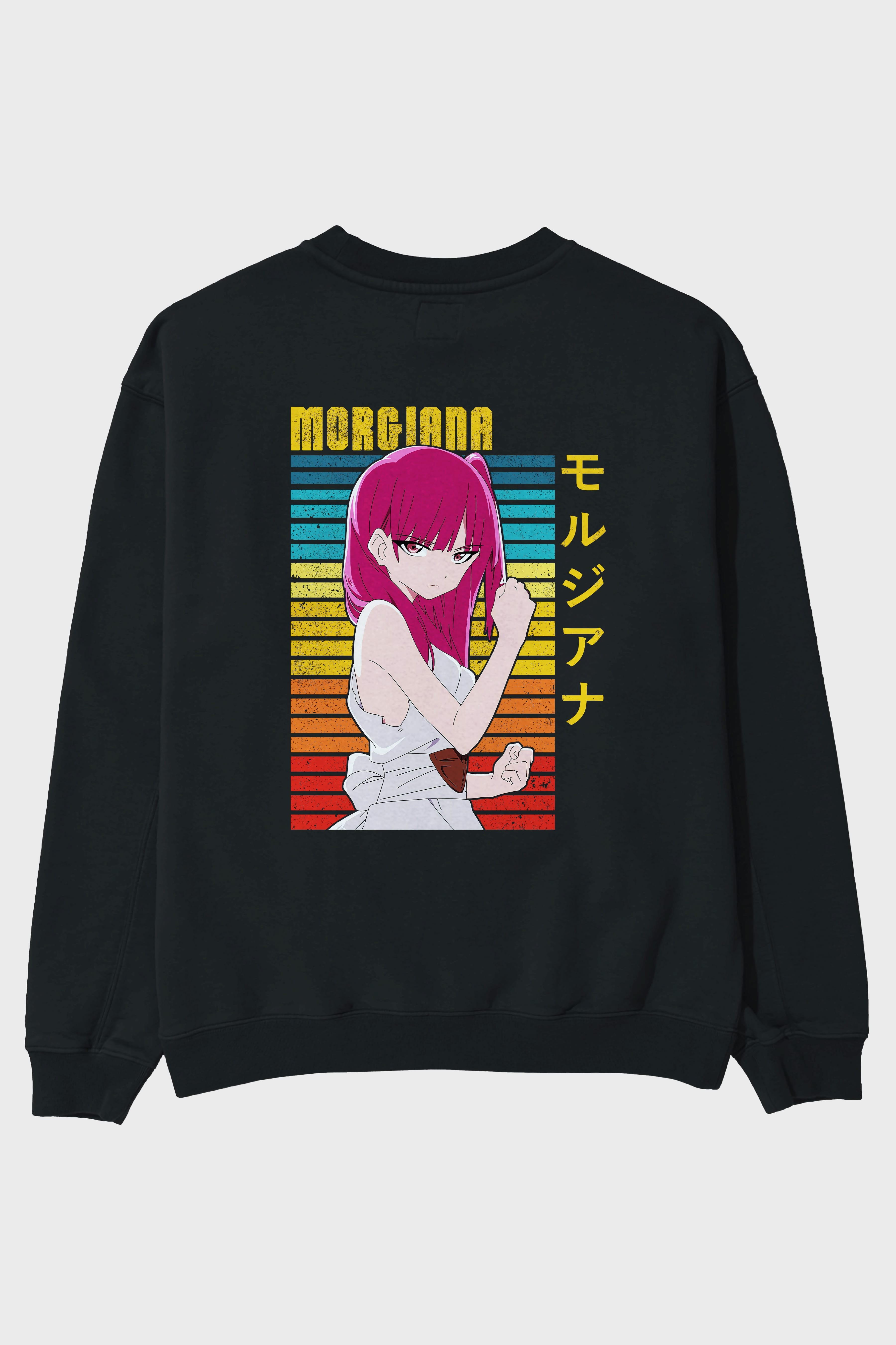 Morgiana 3 Anime Arka Baskılı Oversize Sweatshirt Erkek Kadın Unisex