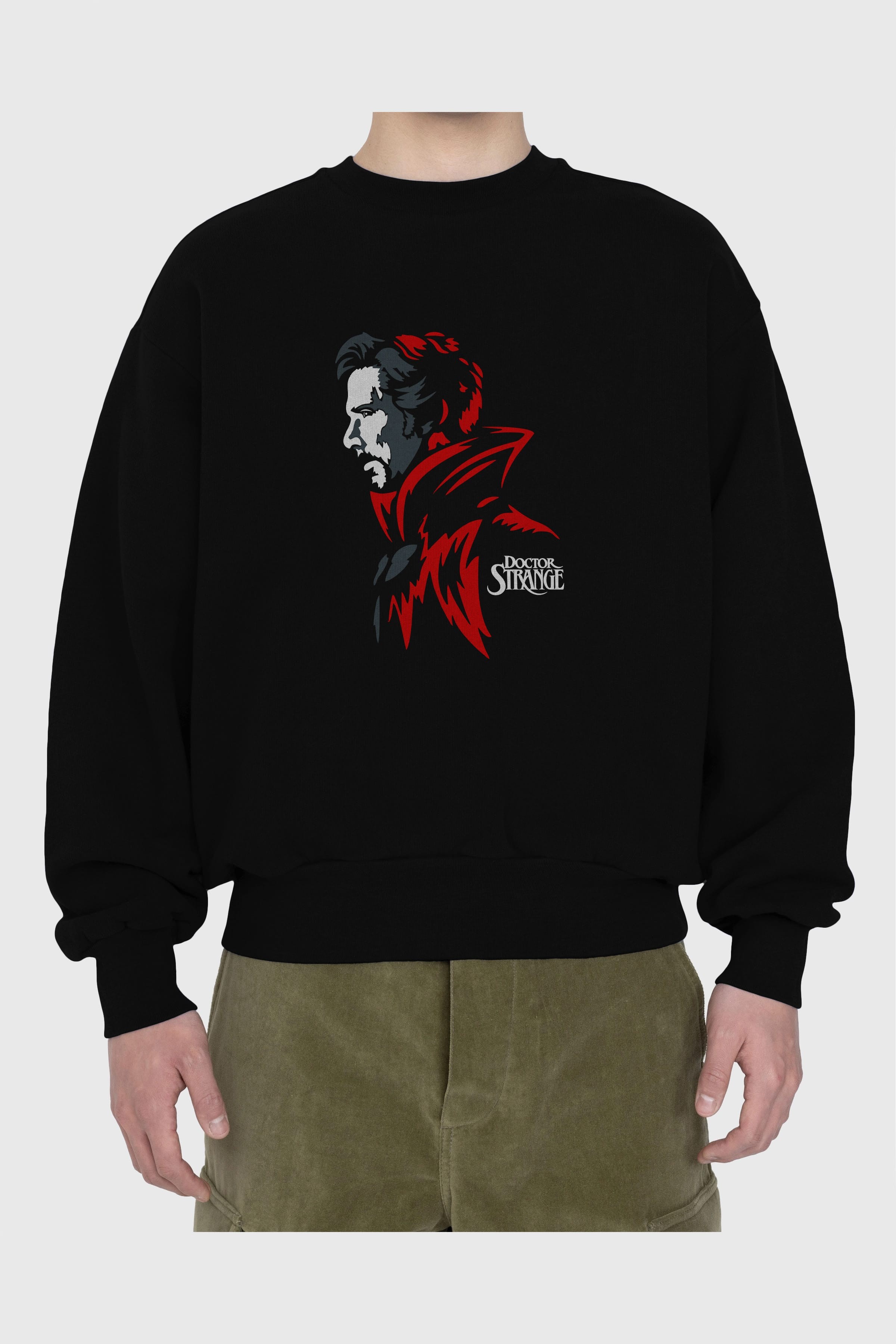 Doctor Strange (2) Ön Baskılı Oversize Sweatshirt Erkek Kadın Unisex