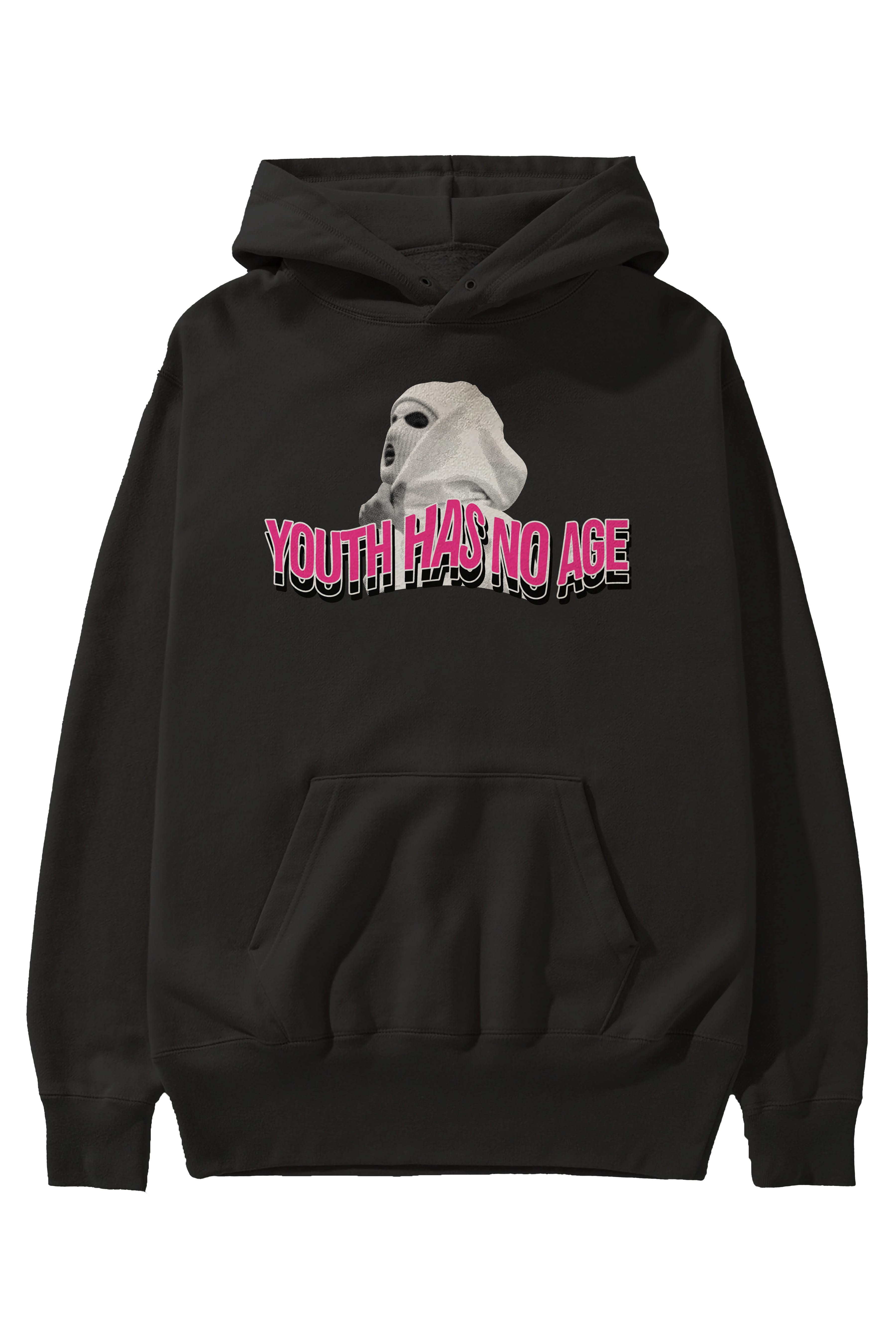 Youth Has No Age Ön Baskılı Hoodie Oversize Kapüşonlu Sweatshirt Erkek Kadın Unisex