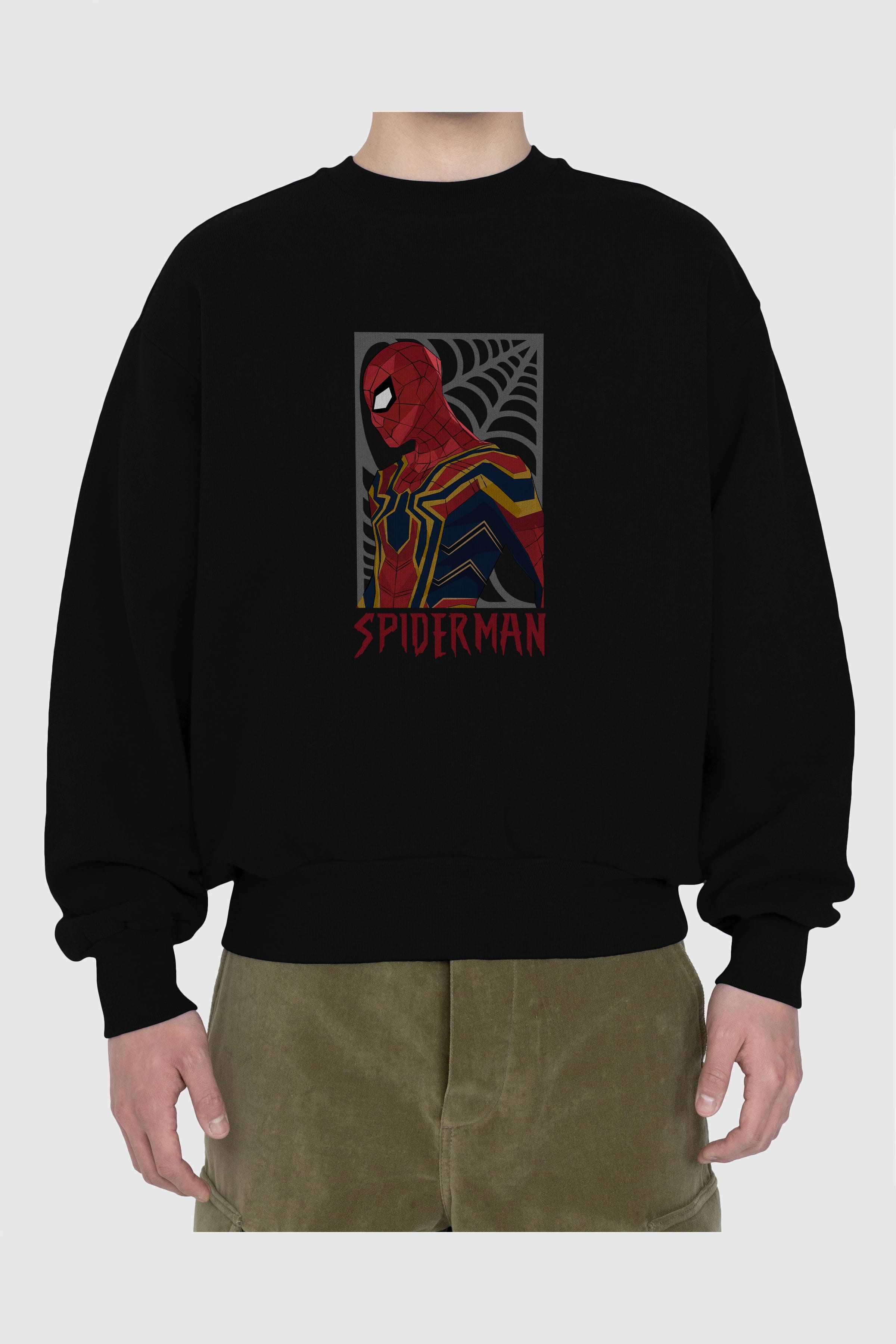 Spiderman (8) Ön Baskılı Oversize Sweatshirt Erkek Kadın Unisex