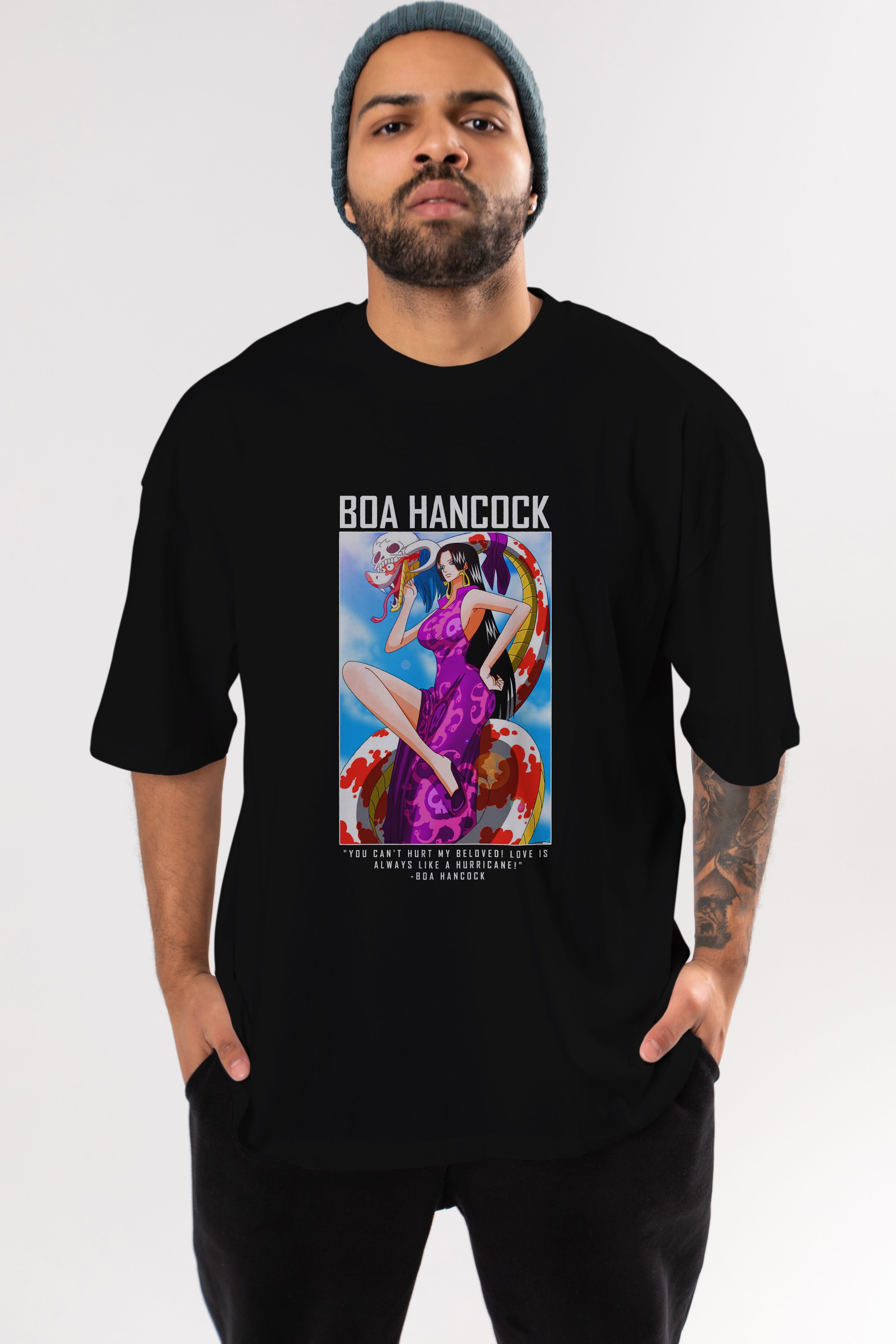Boa Hancock Anime Ön Baskılı Oversize t-shirt Erkek Kadın Unisex