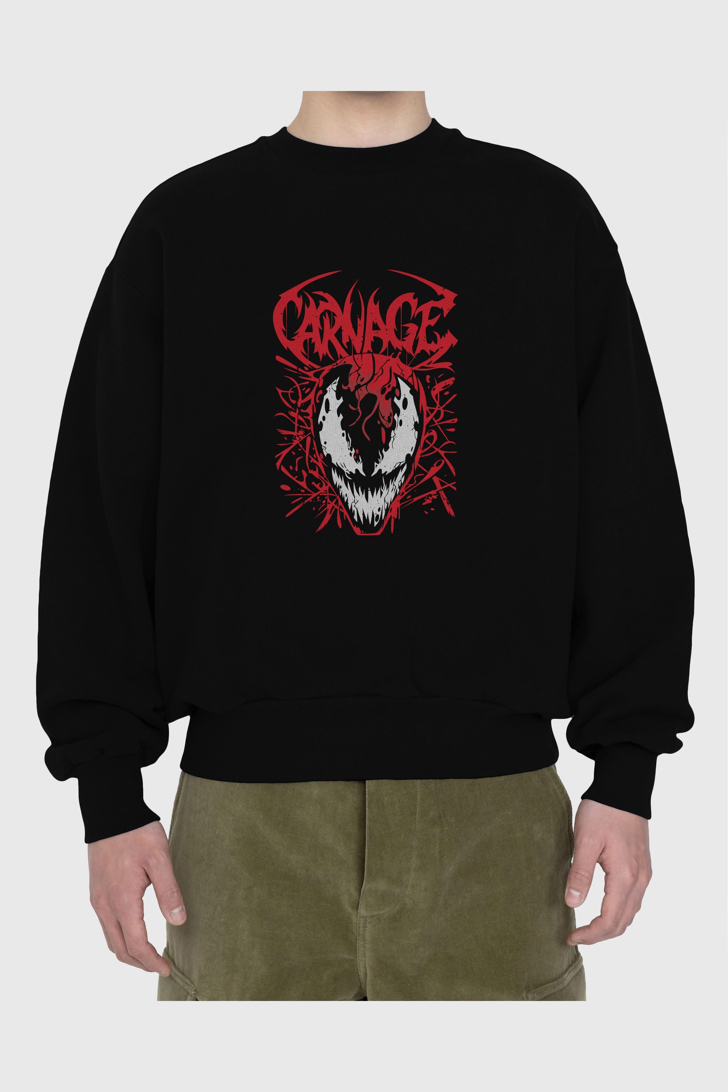 Venom (22) Ön Baskılı Oversize Sweatshirt Erkek Kadın Unisex