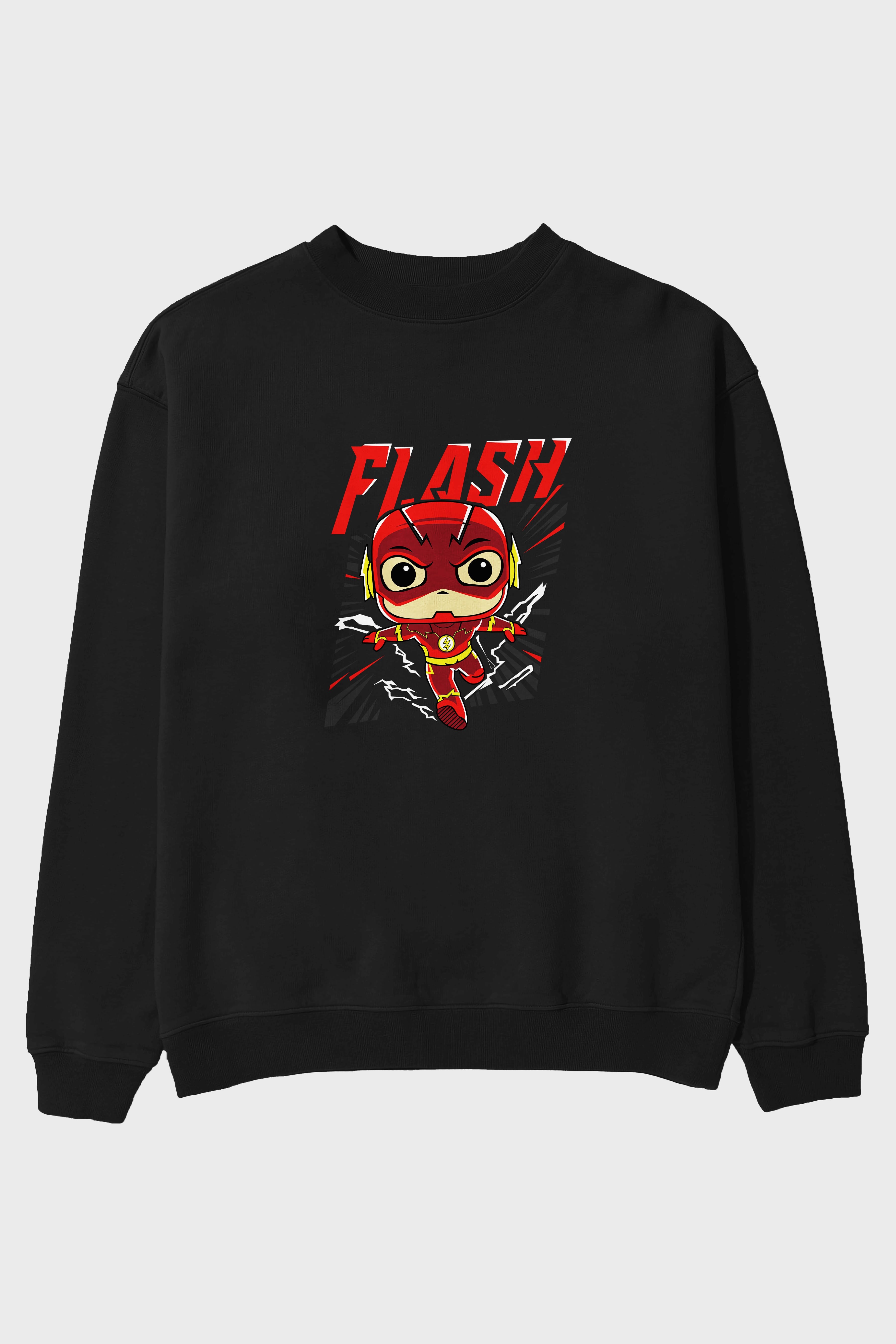 Flash Avengers (4) Ön Baskılı Oversize Sweatshirt Erkek Kadın Unisex