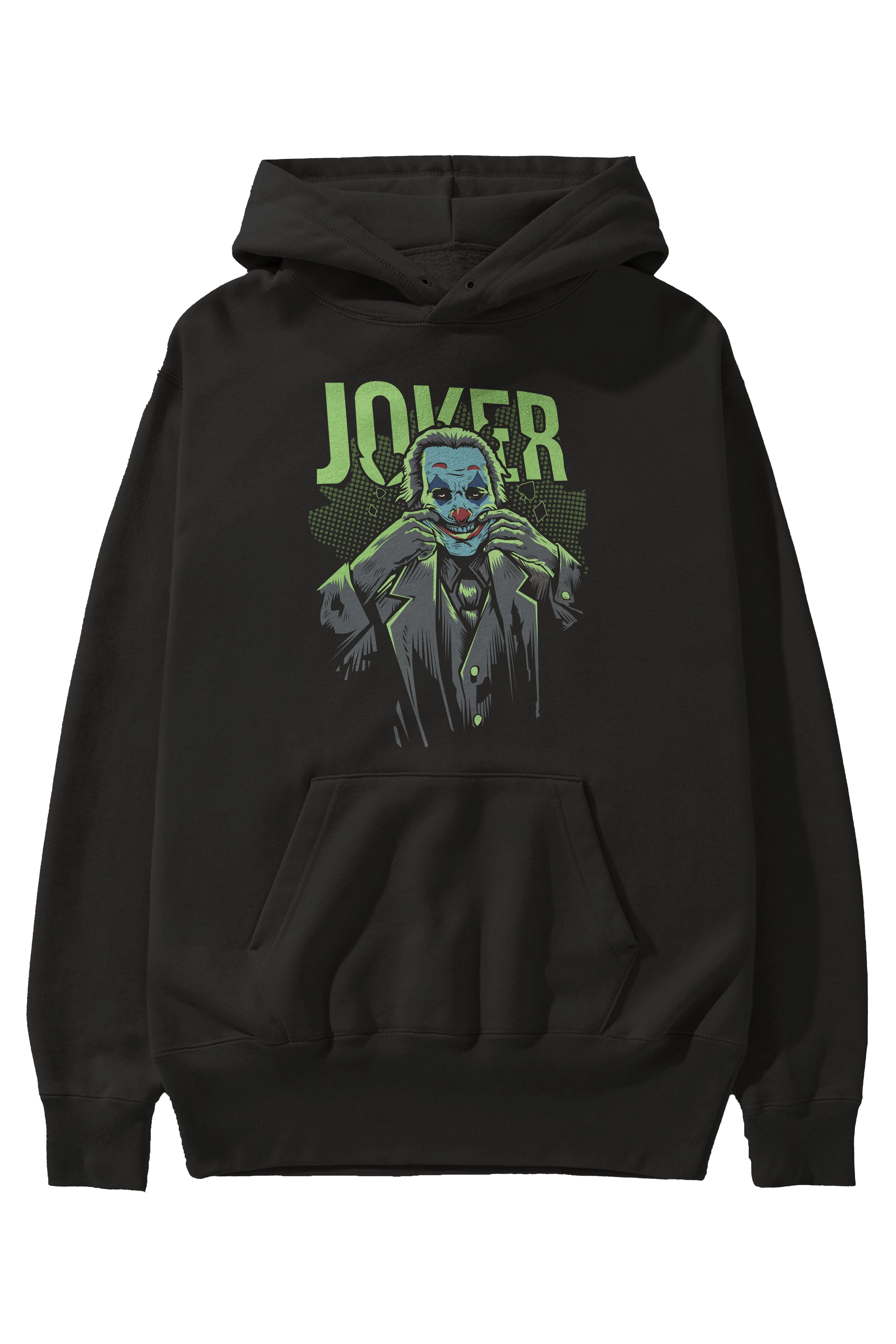 Joker (9) Ön Baskılı Hoodie Oversize Kapüşonlu Sweatshirt Erkek Kadın Unisex