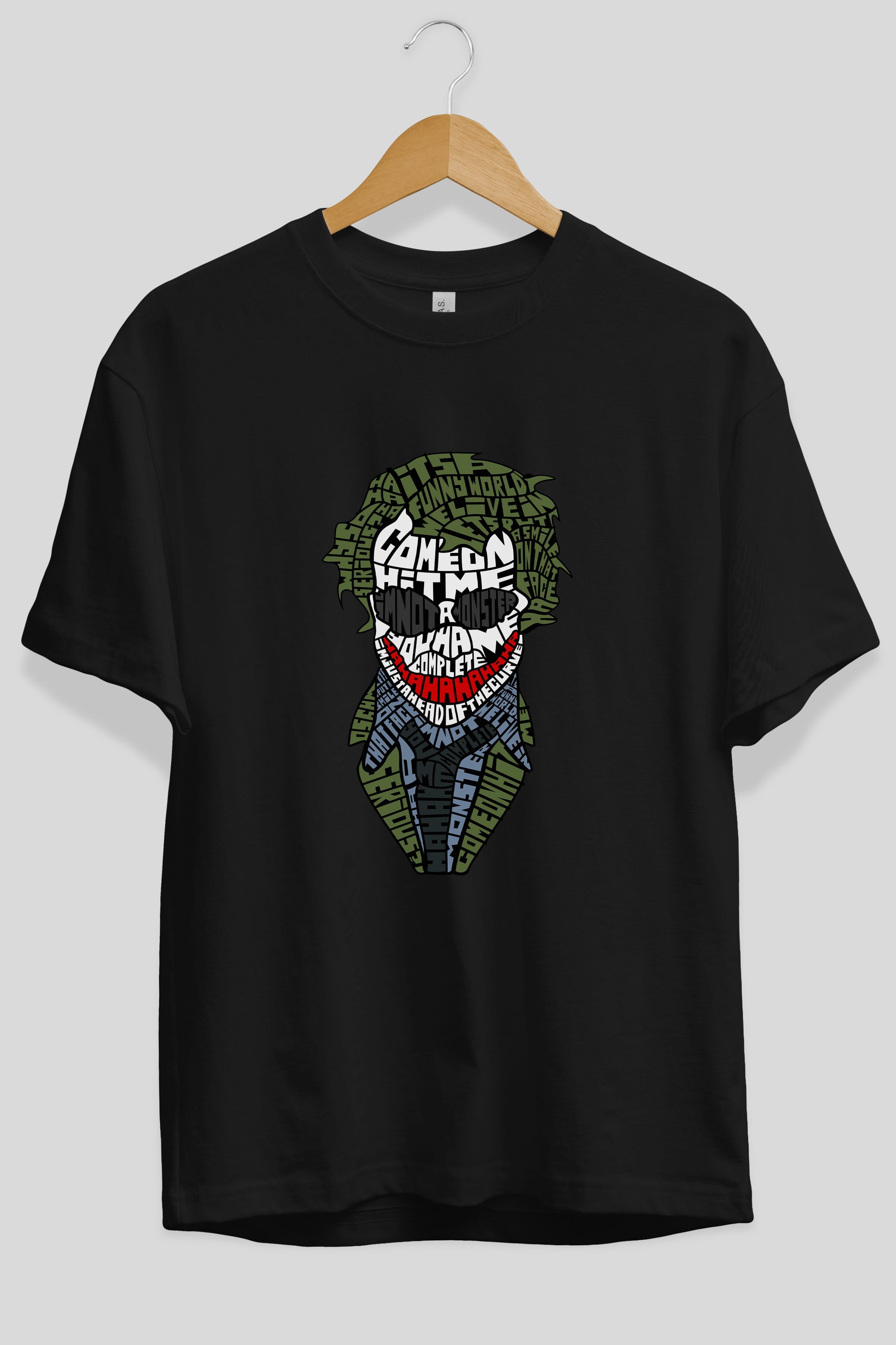 Why So Serious Ön Baskılı Oversize t-shirt %100 pamuk Erkek Kadın Unisex