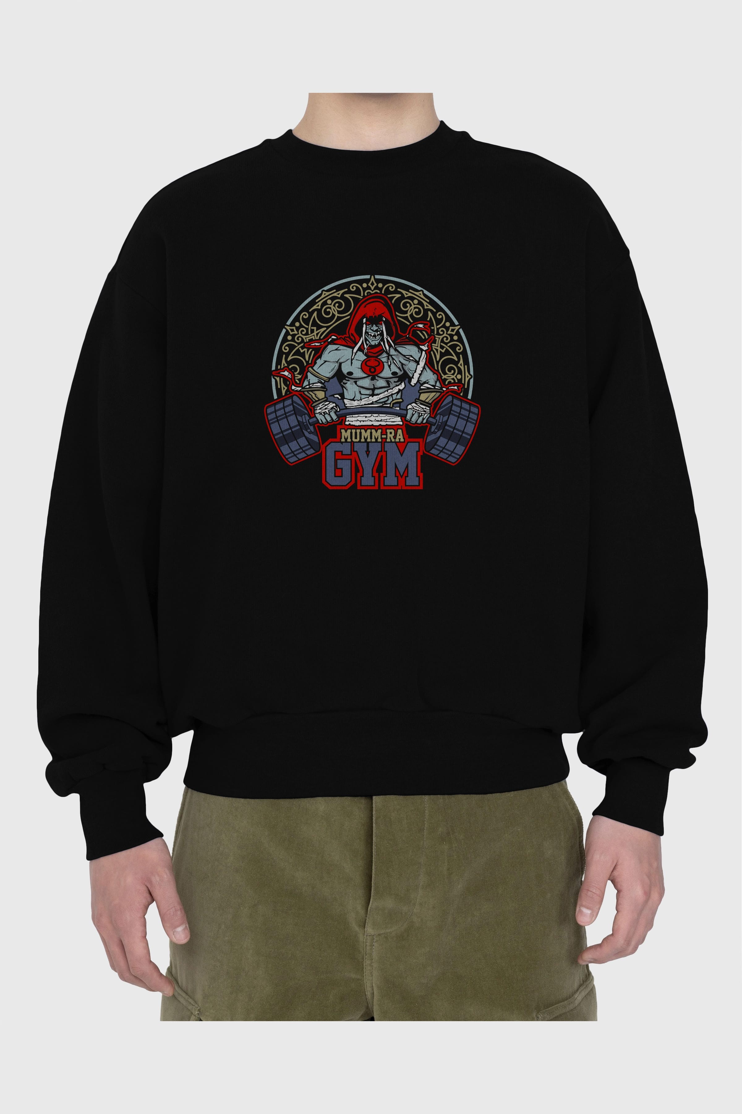 Mumm-ra GYM Ön Baskılı Oversize Sweatshirt Erkek Kadın Unisex