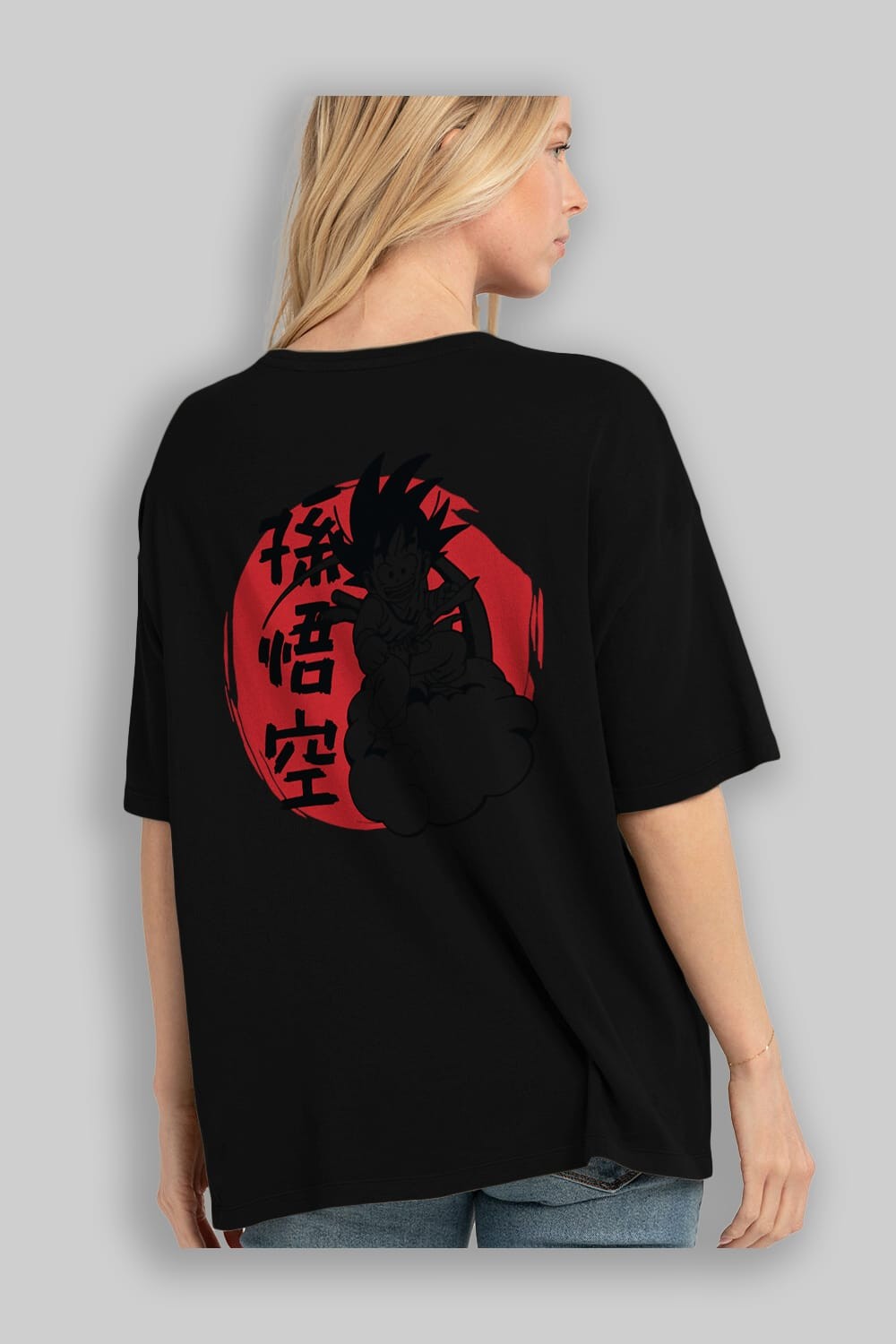 DRAGON BALL Anime Arka Baskılı Oversize t-shirt Erkek Kadın Unisex