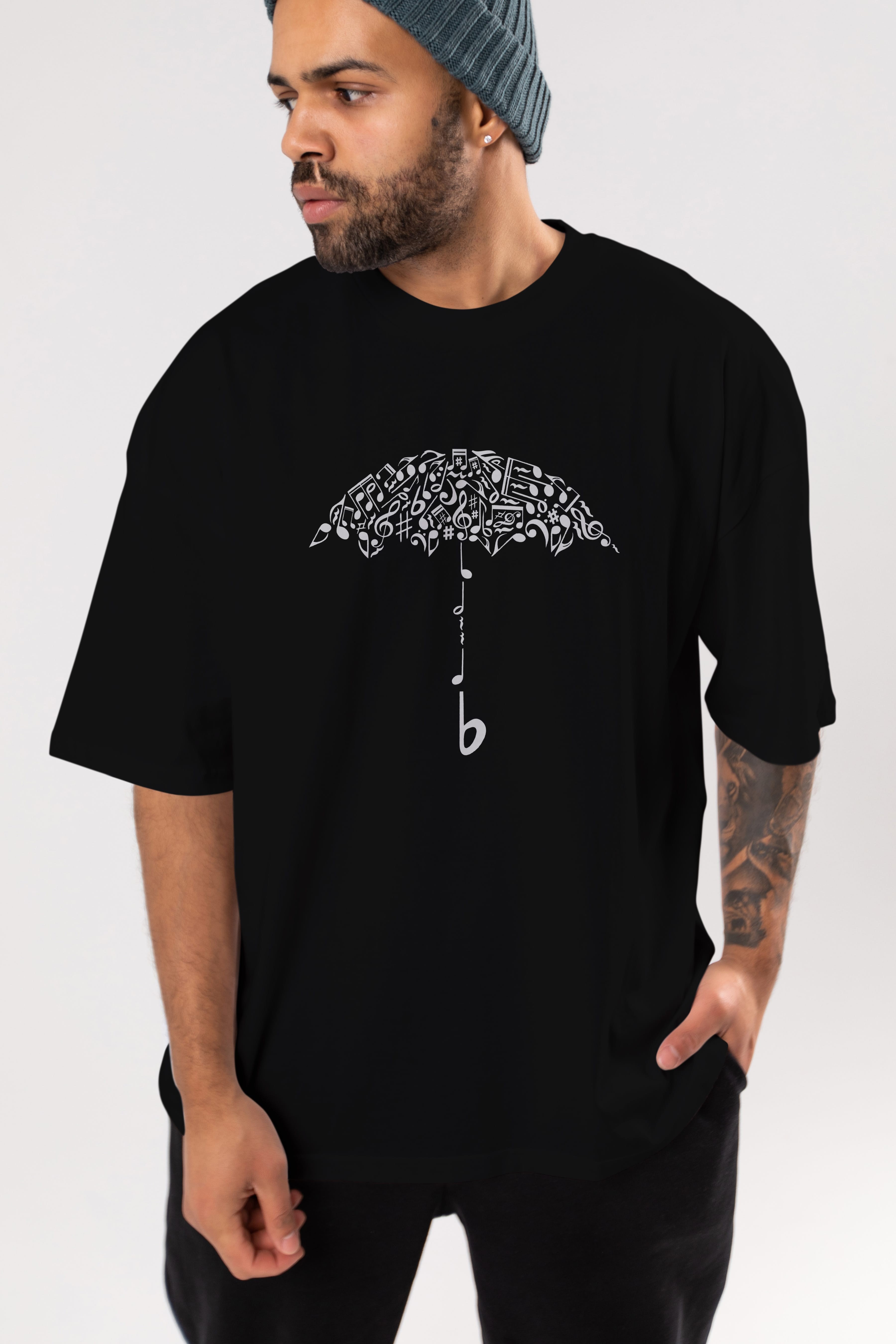 Sound Of Rain Ön Baskılı Oversize t-shirt %100 pamuk Erkek Kadın Unisex