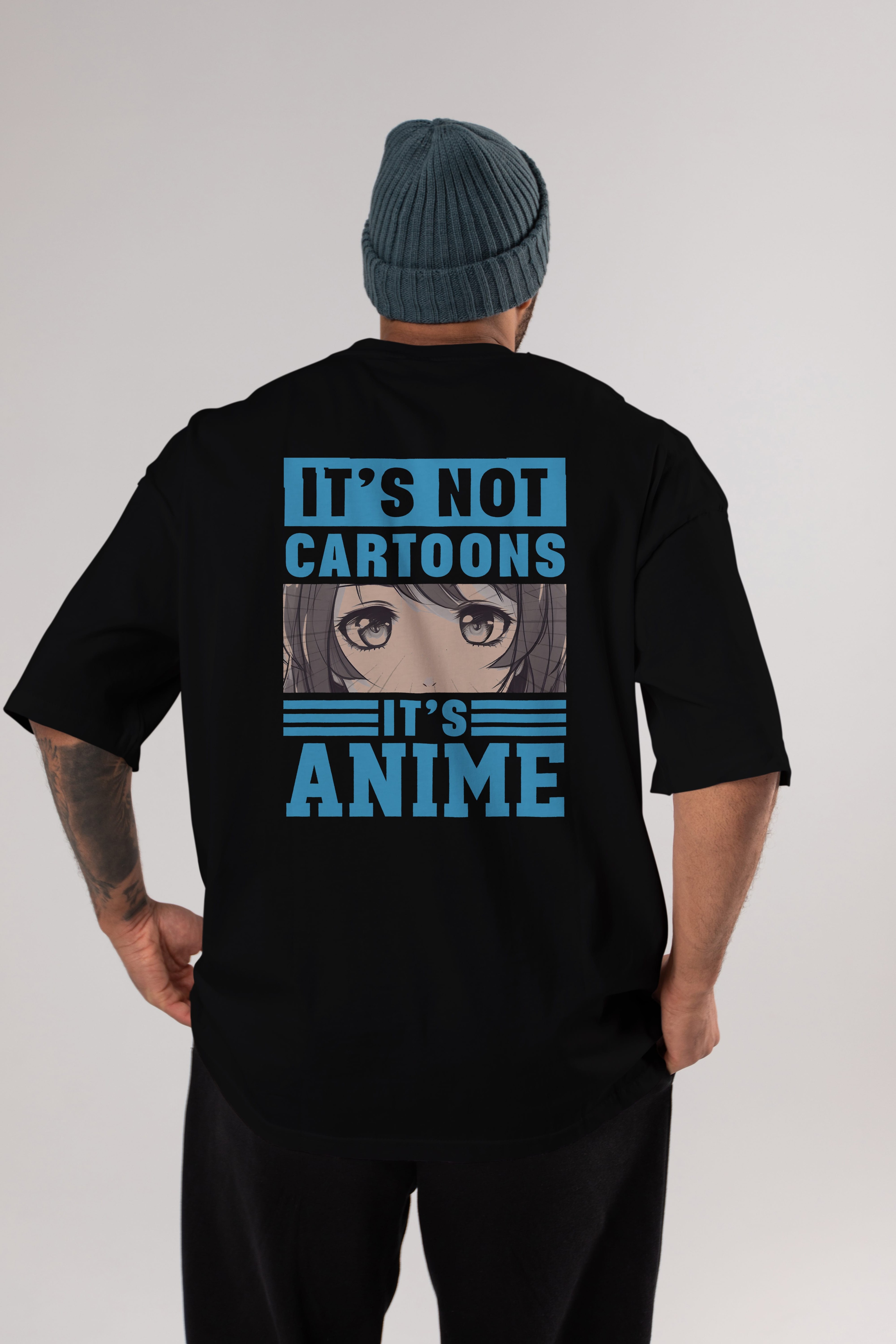 Its Anime Anime Arka Baskılı Oversize t-shirt Erkek Kadın Unisex %100 pamuk tişort