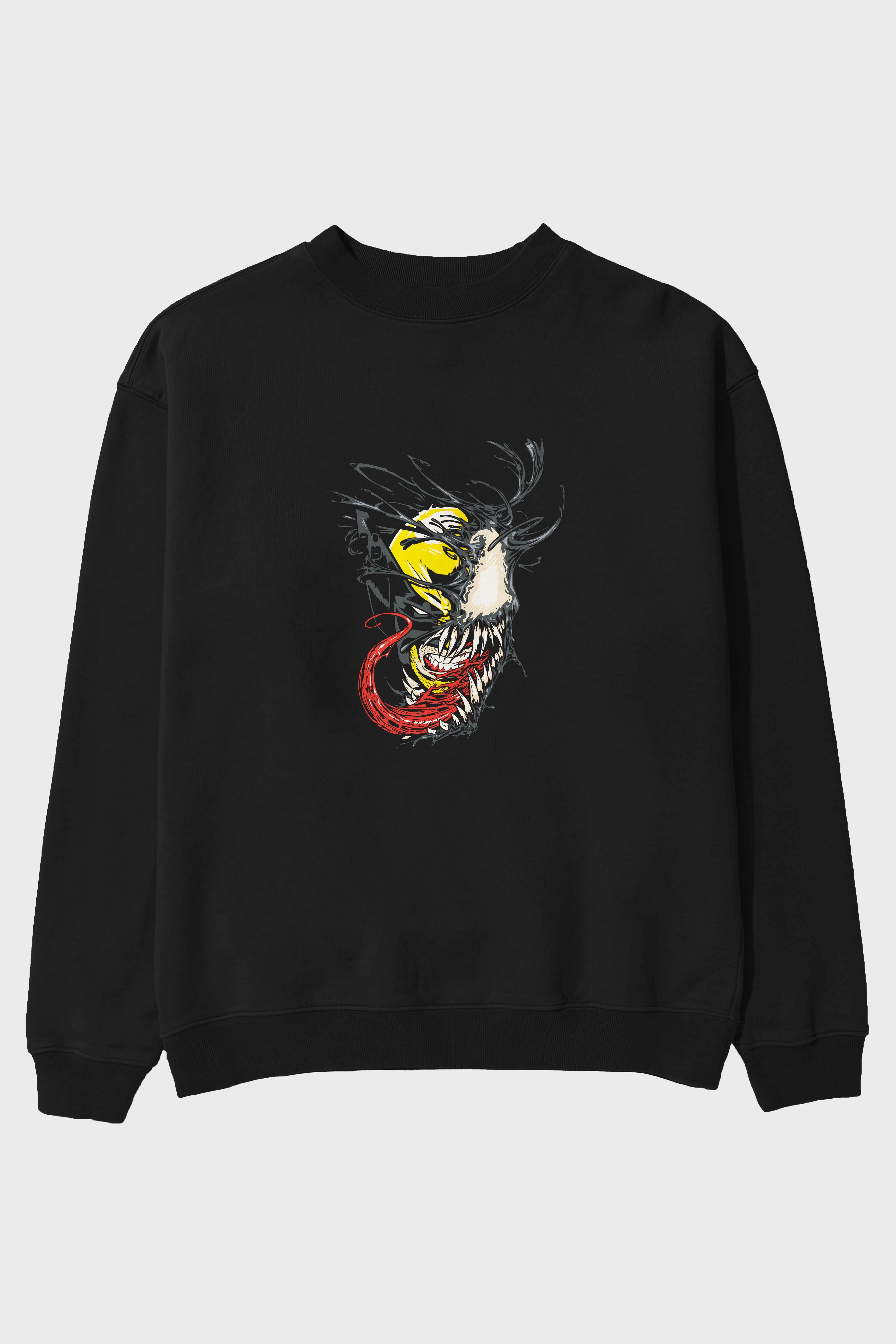 Venom (4) Ön Baskılı Oversize Sweatshirt Erkek Kadın Unisex