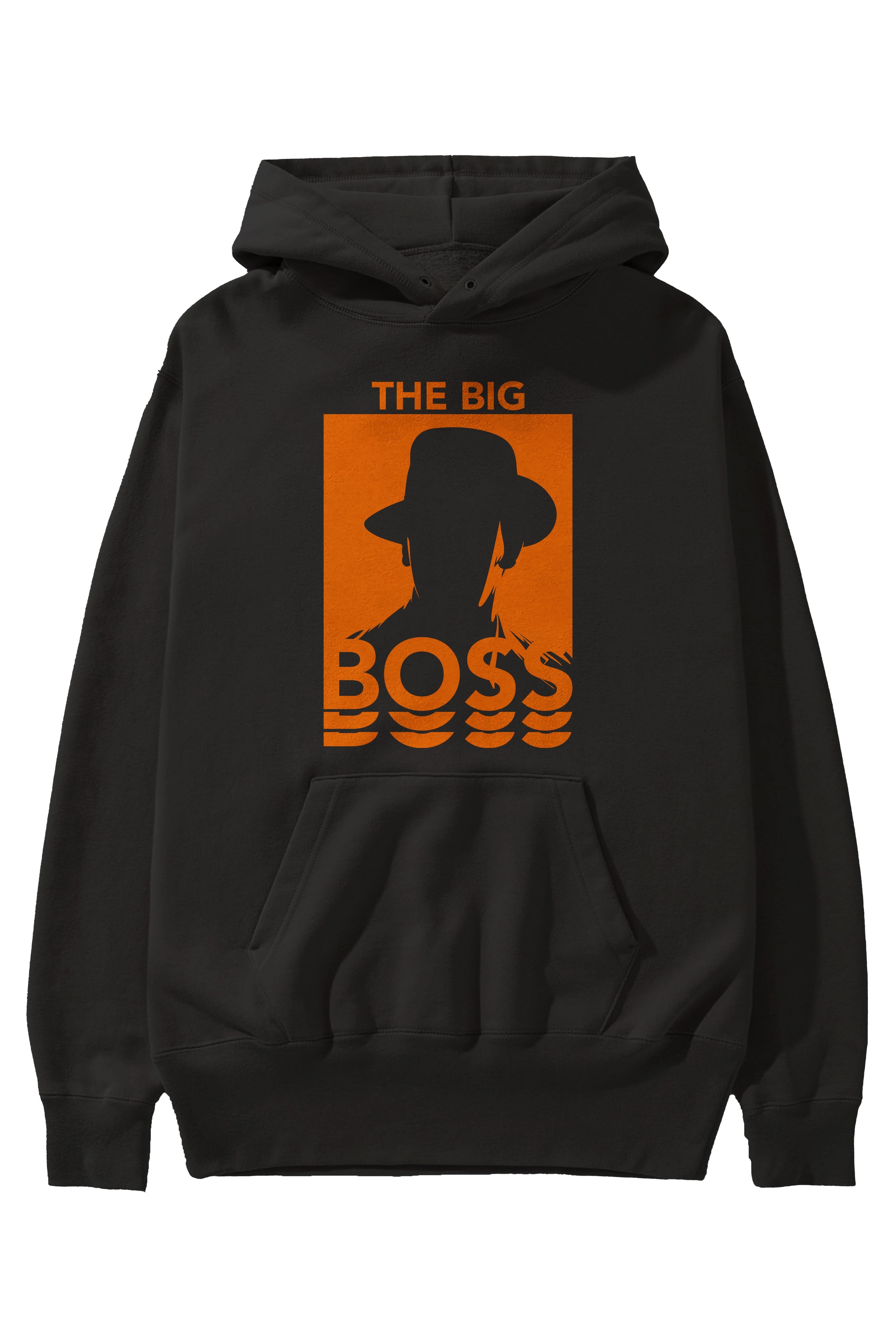 The Big Boss Ön Baskılı Hoodie Oversize Kapüşonlu Sweatshirt Erkek Kadın Unisex