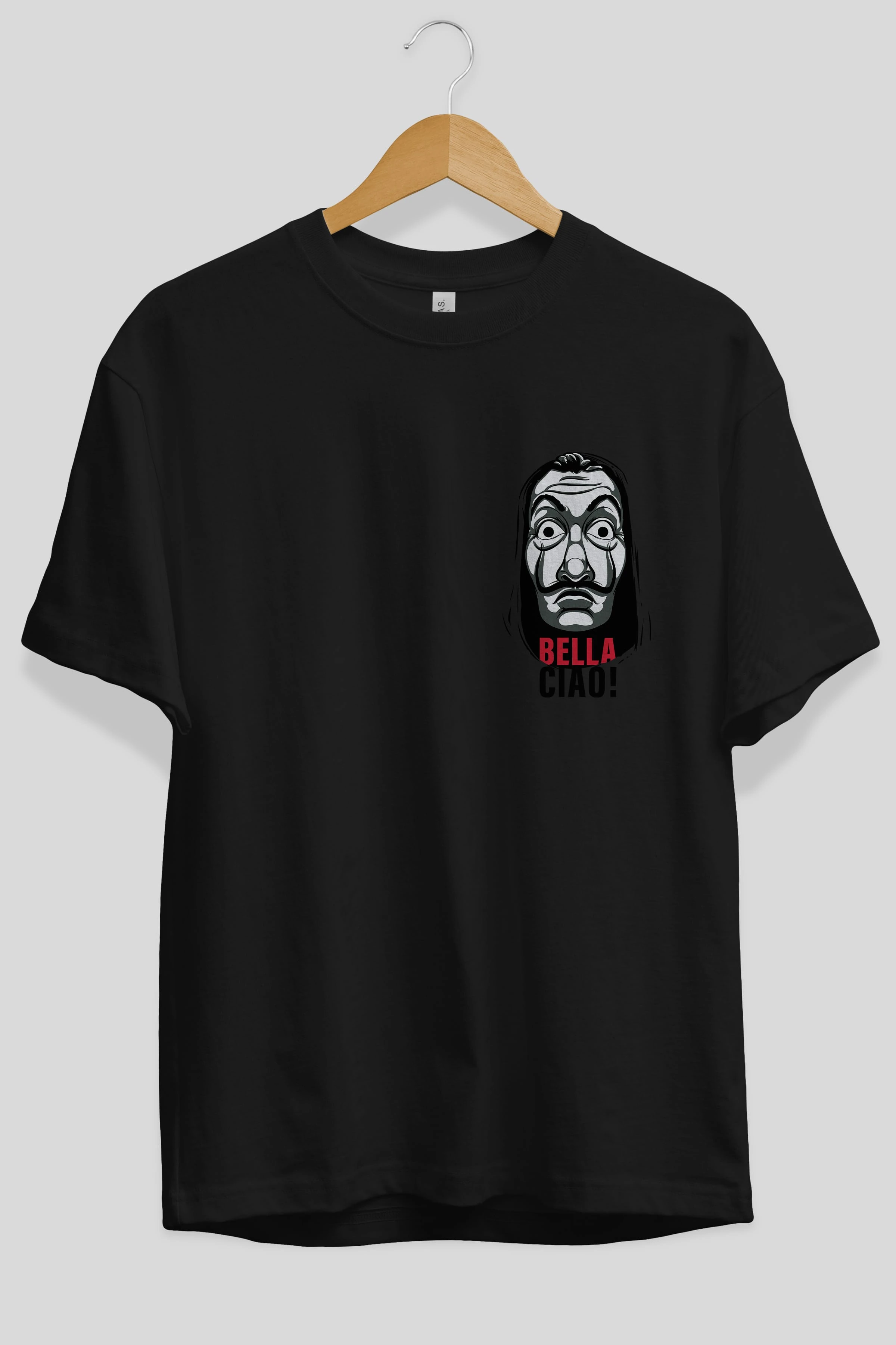 La Casa De Papel (12) Ön Sol Baskılı Oversize t-shirt Erkek Kadın Unisex %100 Pamuk Bisiklet Yaka tişort