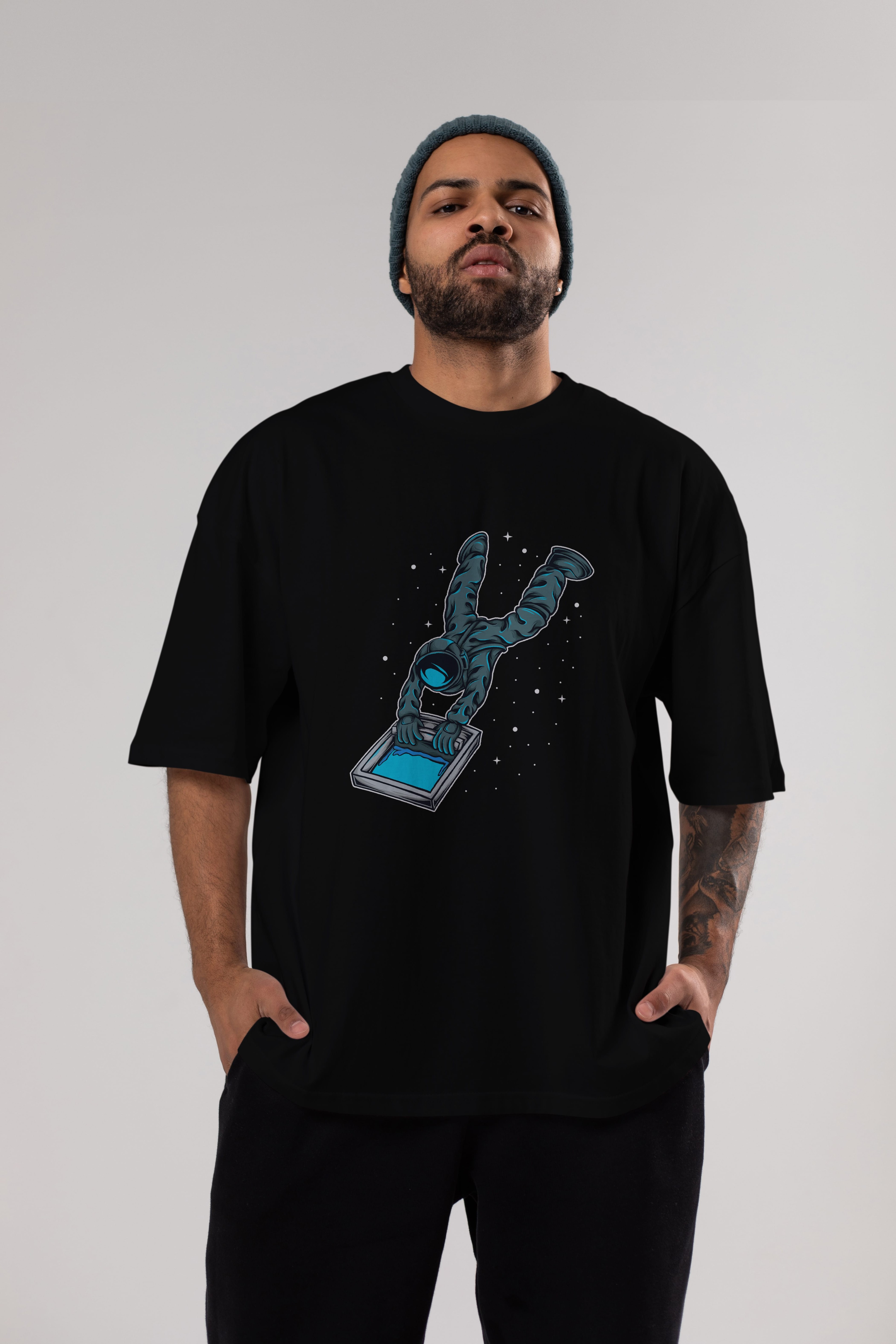 Astroscreen Ön Baskılı Oversize t-shirt Erkek Kadın Unisex