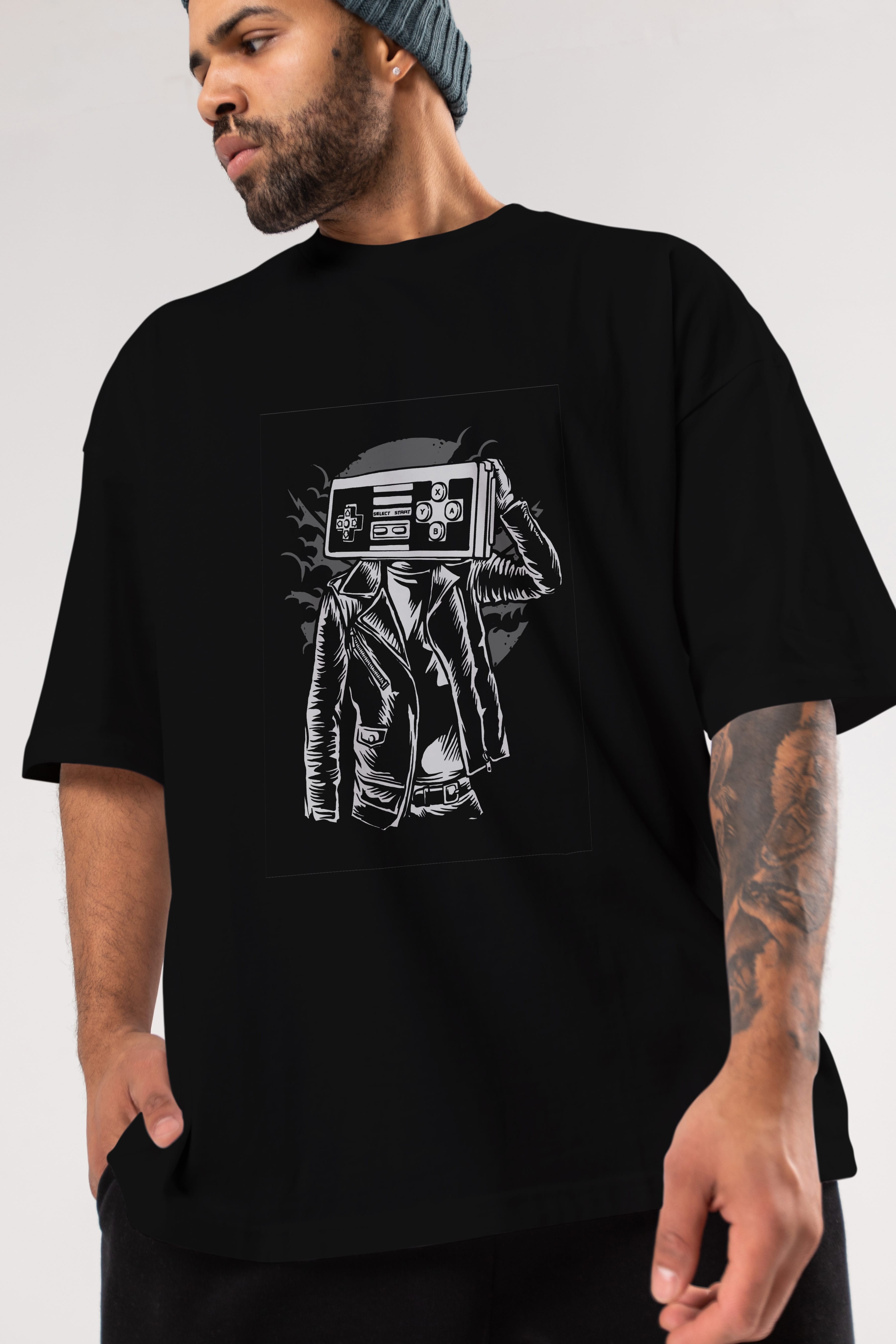 Street Gamers Ön Baskılı Oversize t-shirt Erkek Kadın Unisex %100 Pamuk tişort