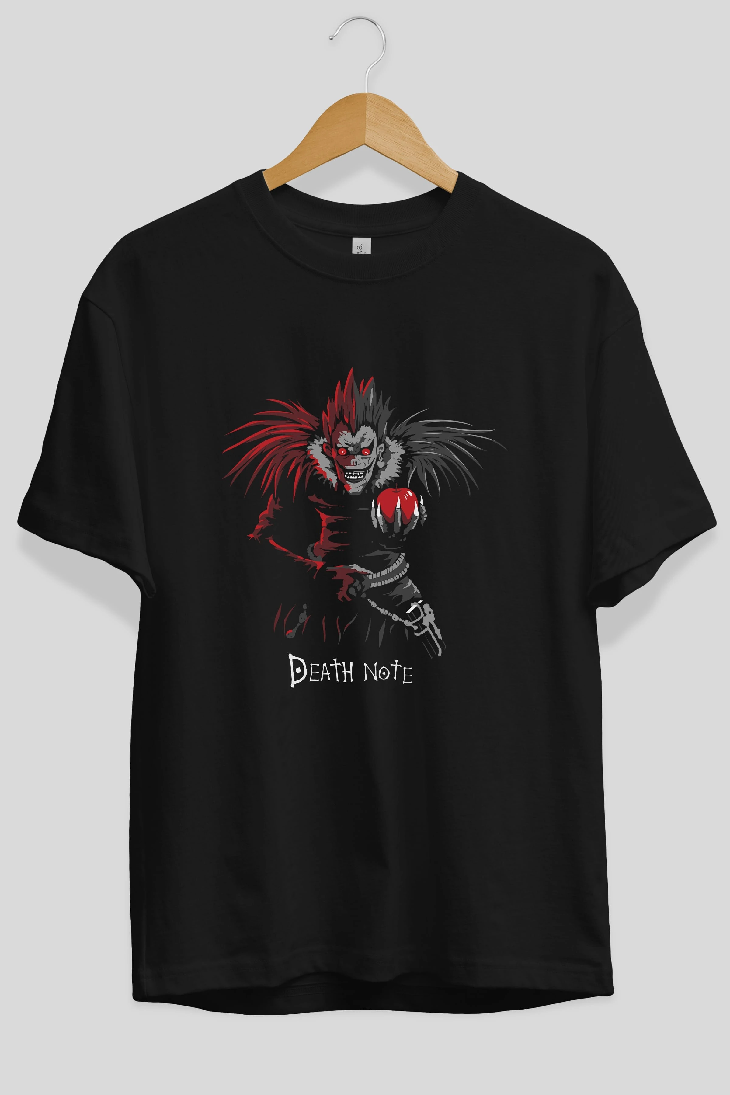 DEATH NOTE RYUK Anime Ön Baskılı Oversize t-shirt %100 pamuk Erkek Kadın Unisex
