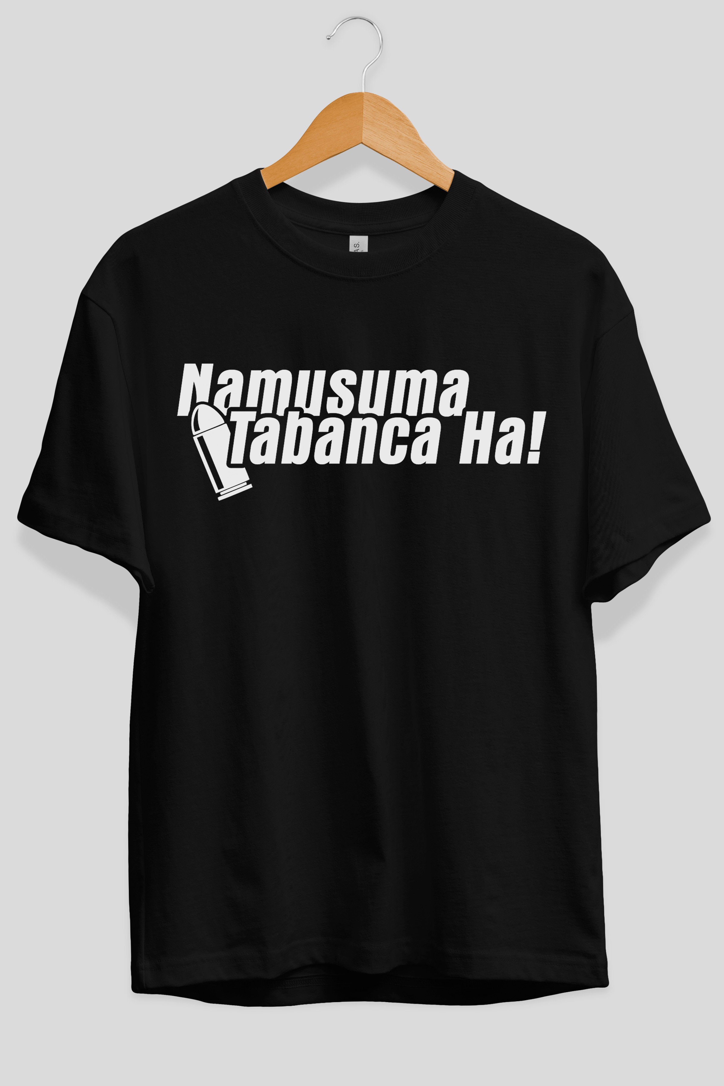 Namusuma Tabanca Ön Baskılı Oversize t-shirt %100 pamuk Erkek Kadın Unisex