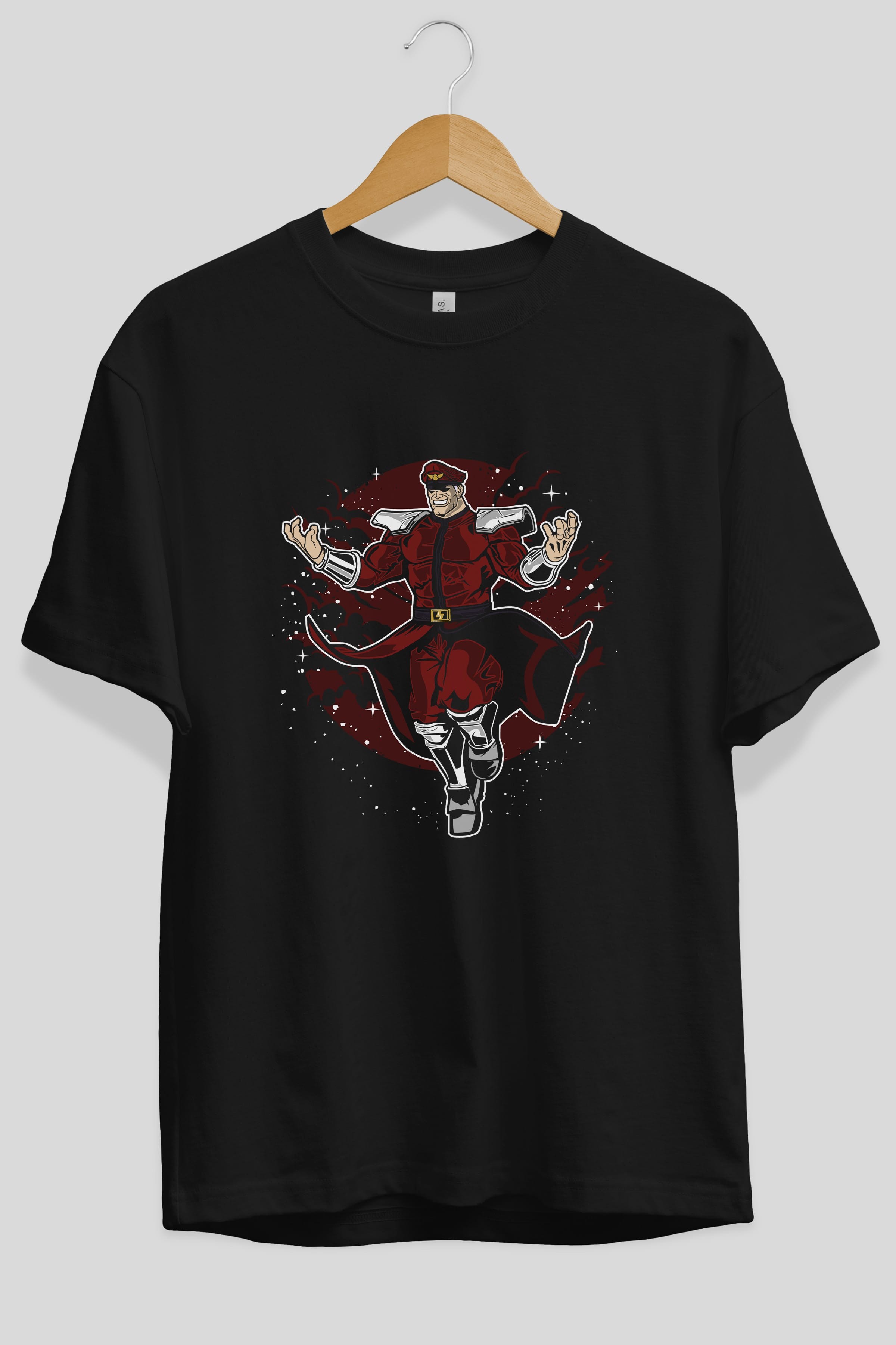 M BISON Ön Baskılı Oversize t-shirt Erkek Kadın Unisex %100 Pamuk tişort