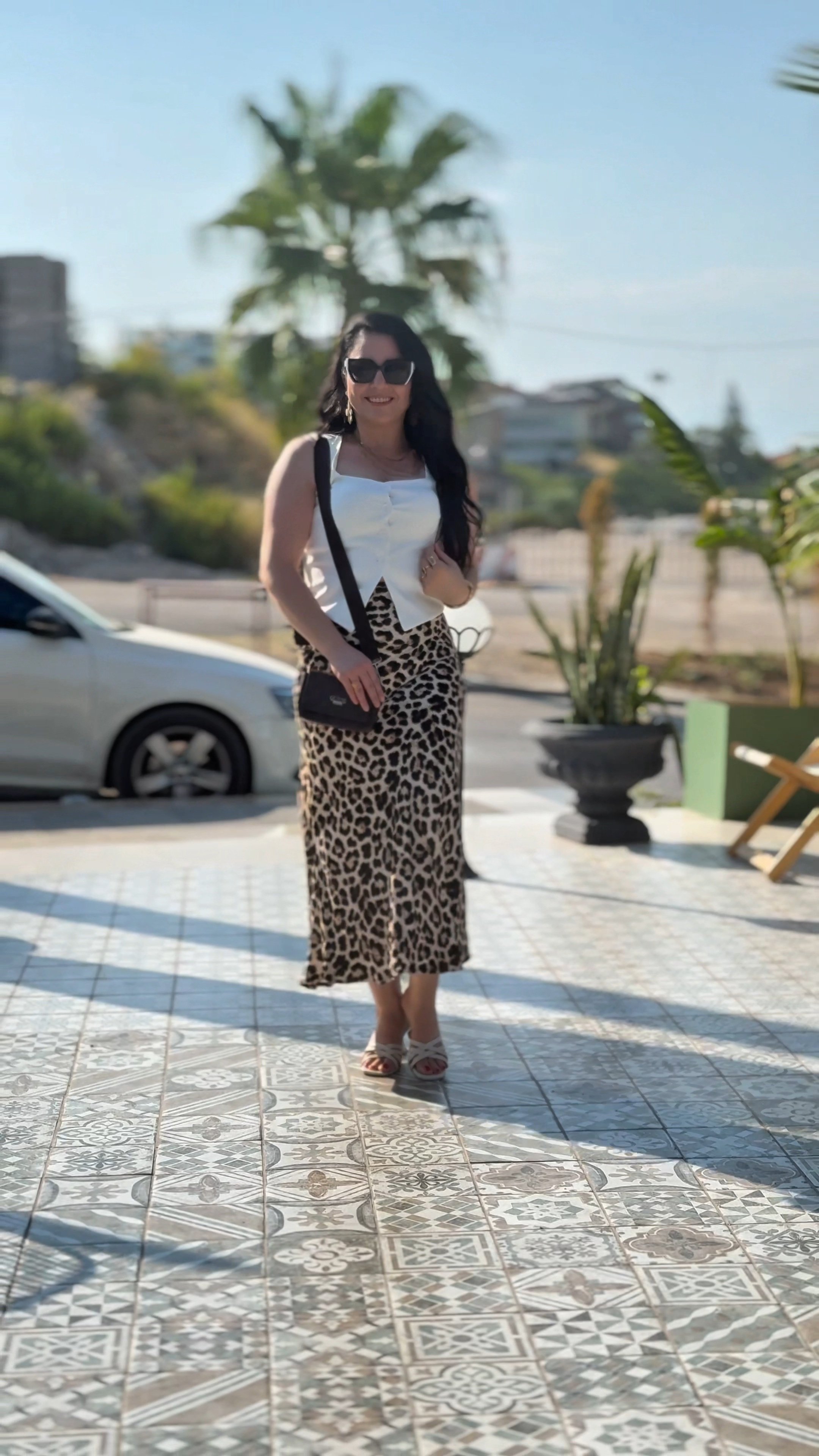 leopar etek kumaş gömlek konbin ikilisi ✨️
