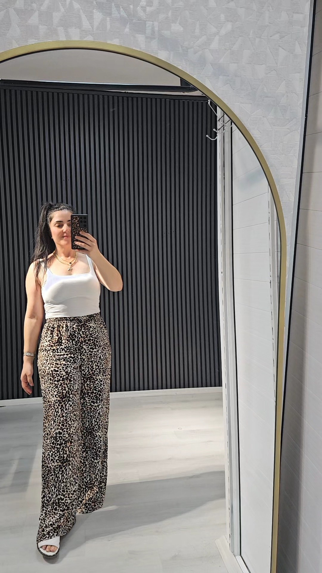 leopar palazzo Pantolon ✨️
