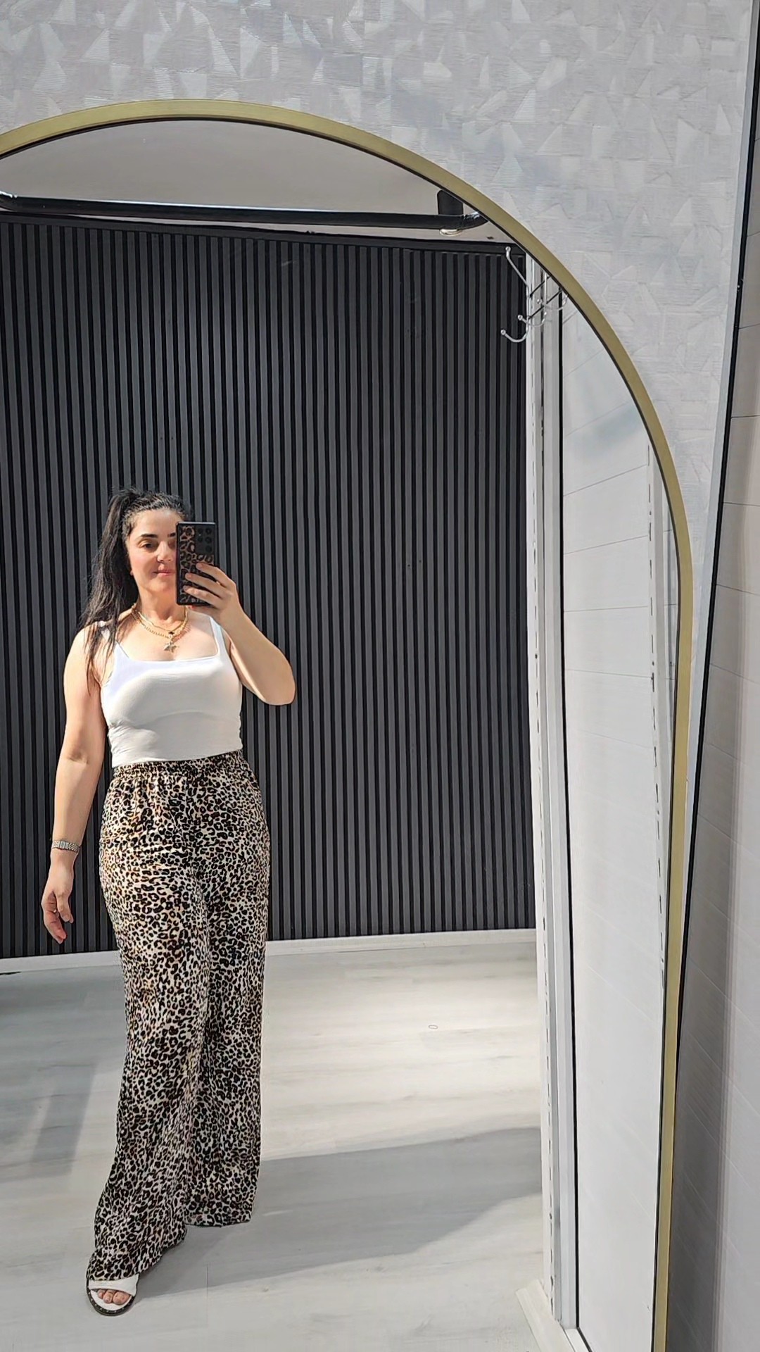 leopar palazzo Pantolon ✨️