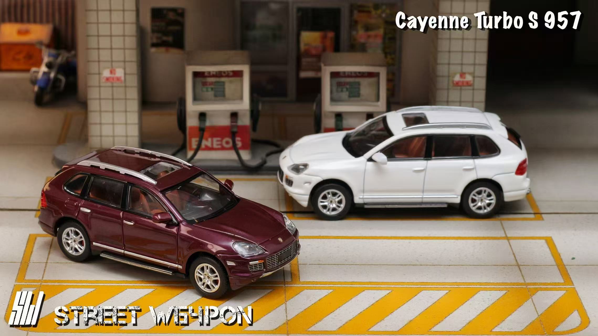 Street W64PON Porsche Turbo S 957 B/Wine Red