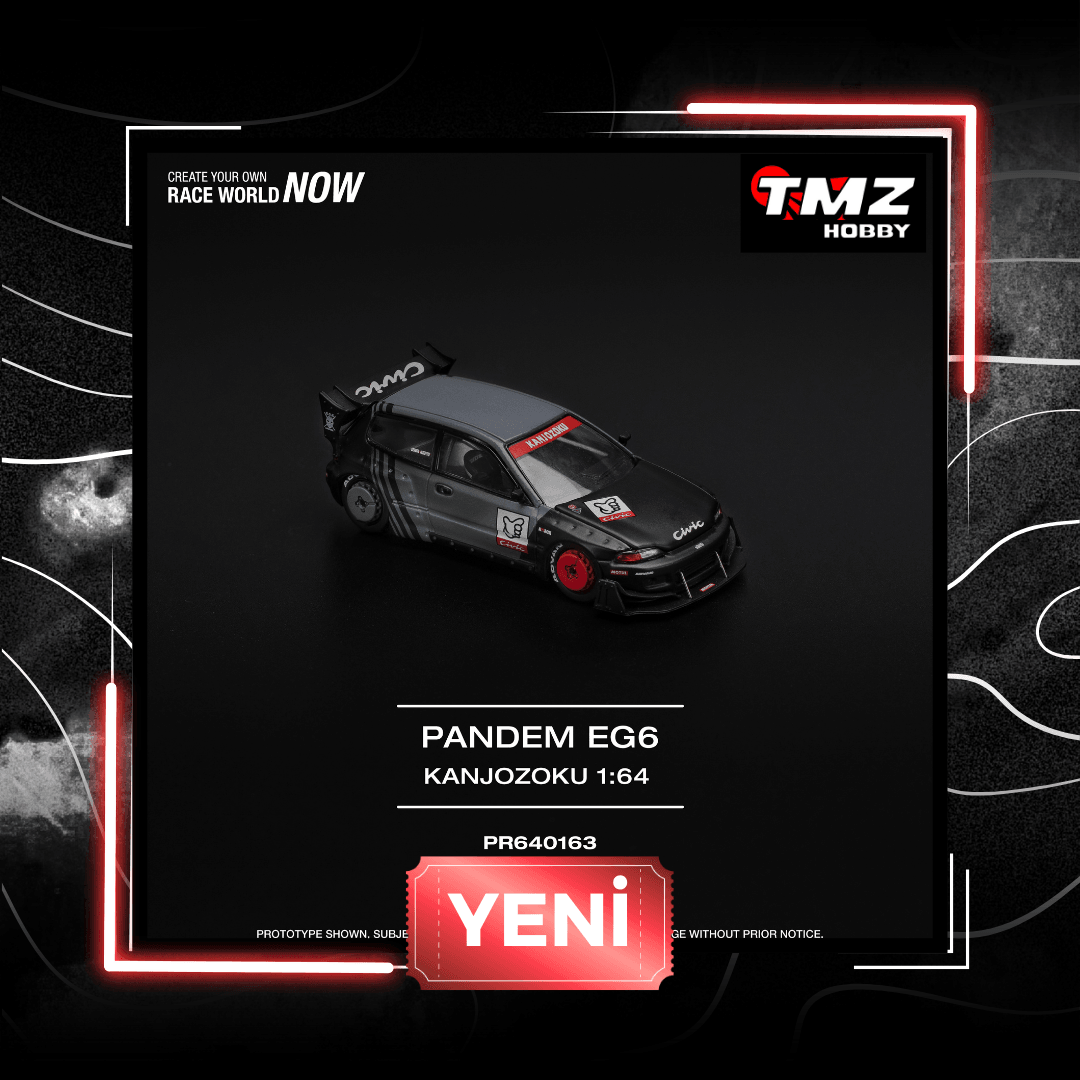 POP Race PANDEM CIVIC EG6 "KANJOZOKU" A/PR640163 Black Gray