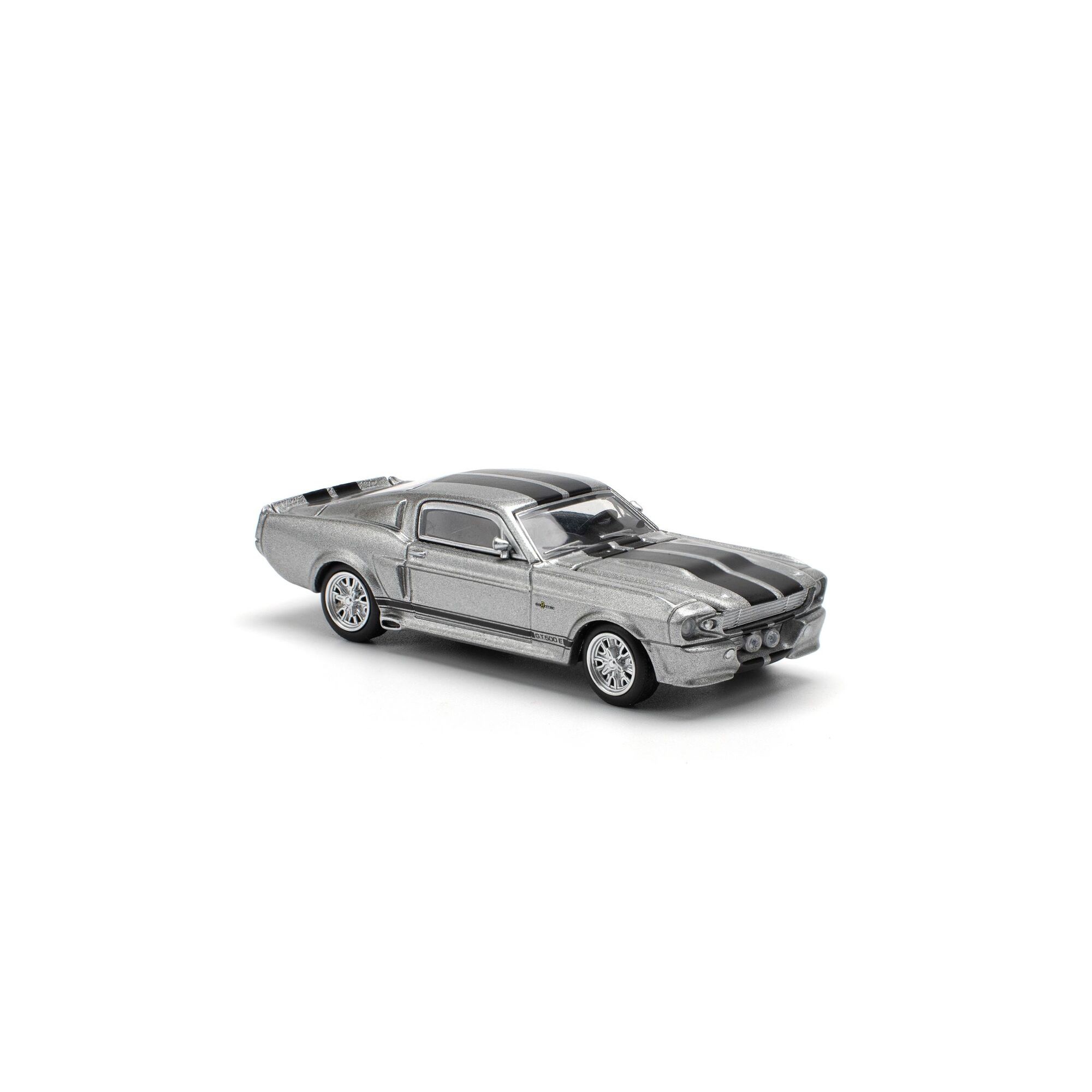 POPRACE 1967 SHELBY MUSTANG GT500 GREY & BLACK