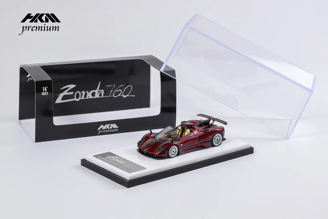 HKM Premium 1:64 Pagani Zonda 760 Hardtop - KIRMIZI