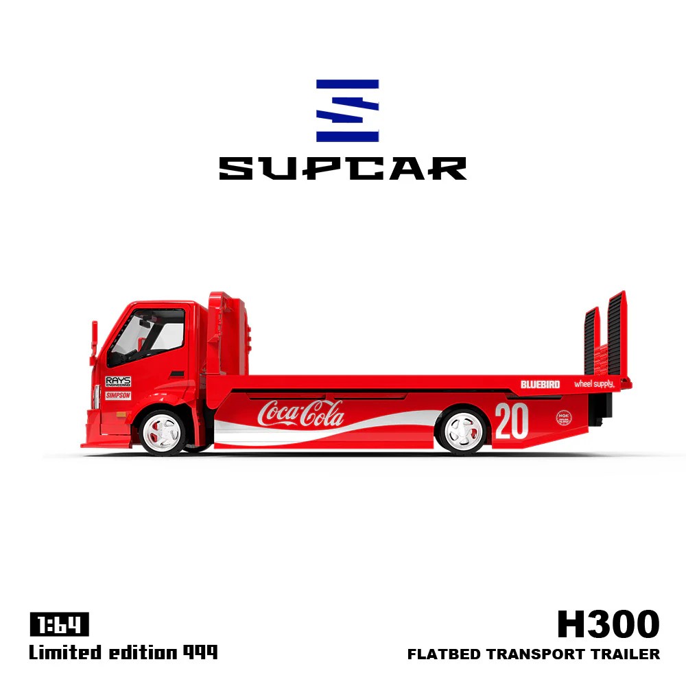 SUPCAR 1:64 Nissan Silvia S15 & Hino H300 Çekici Coca Cola Livery (3 Versions)