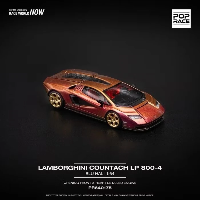 POP RACE LAMBORGHINI COUNTACH LP 800-4 BLU HAL