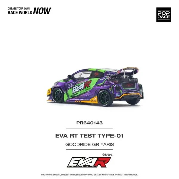 Pop Race - Eva RT Test Type-01 Goodride Toyota GR Yaris - Pop Race - Scala 1/64 PR64-143