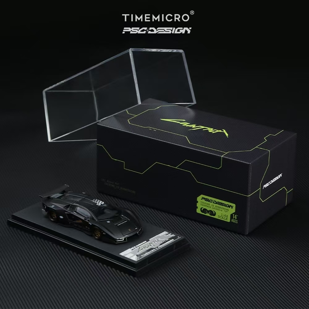 TimeMicro × PSC DESIGN PSC Countach TM647701 Black