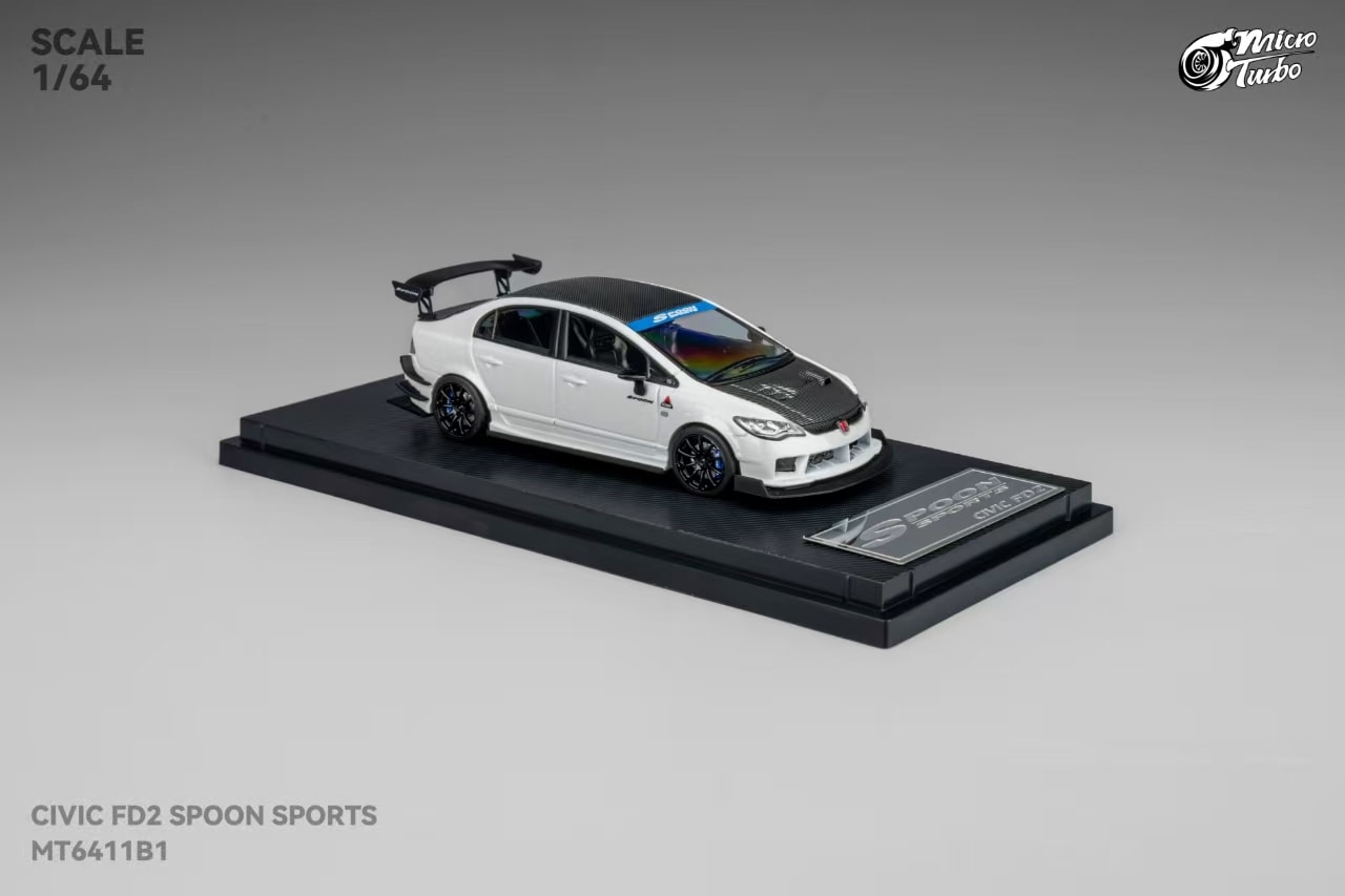Micro Turbo FD2 Spoon MT6411B1 Metallic White