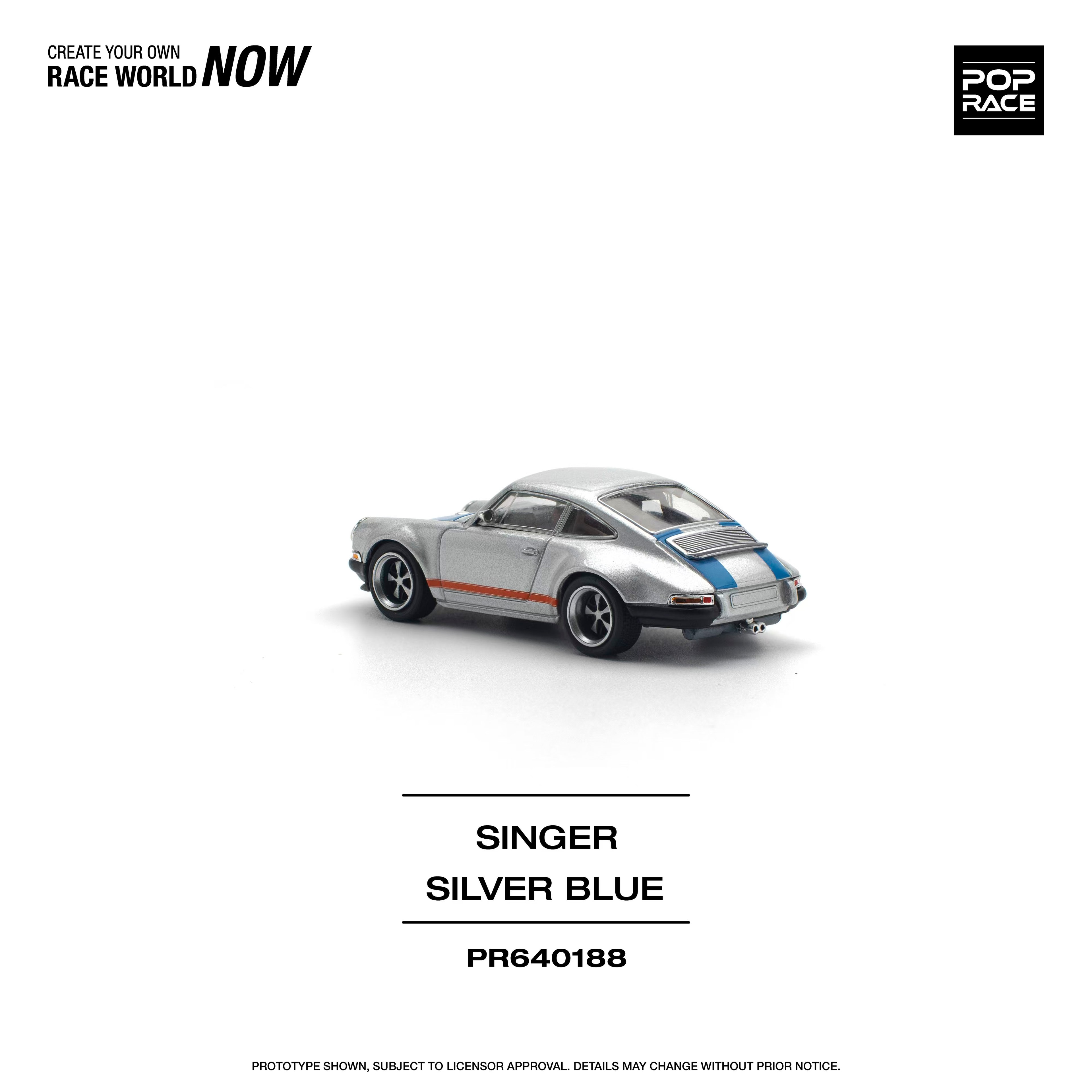 POP Race SINGER SILVER BLUE D/PR640-188