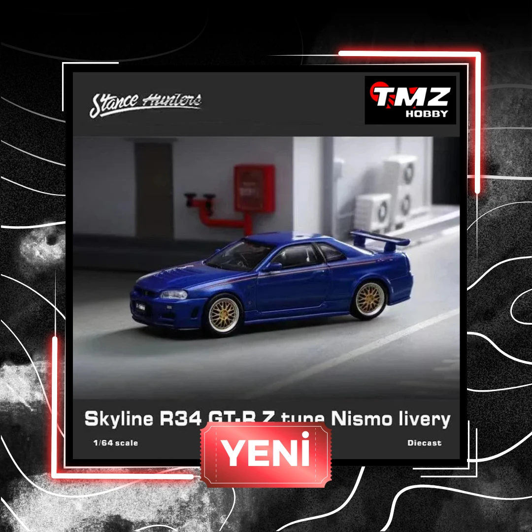 STANCE HUNTERS Nissan Skyline GT-R R34 BLUE
