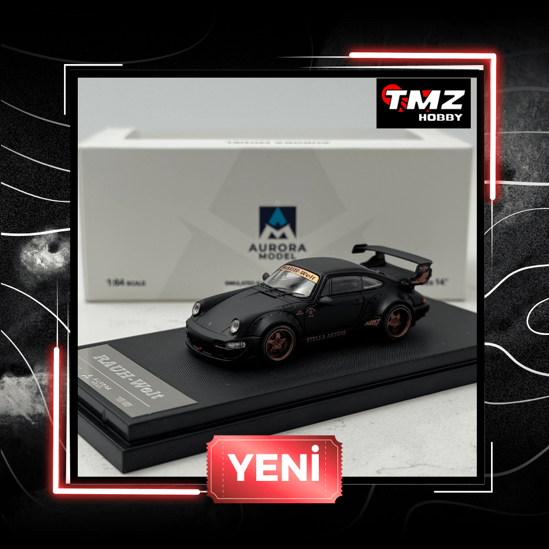 AURORA MODEL Porsche RWB964 - C/Frosted Black Car