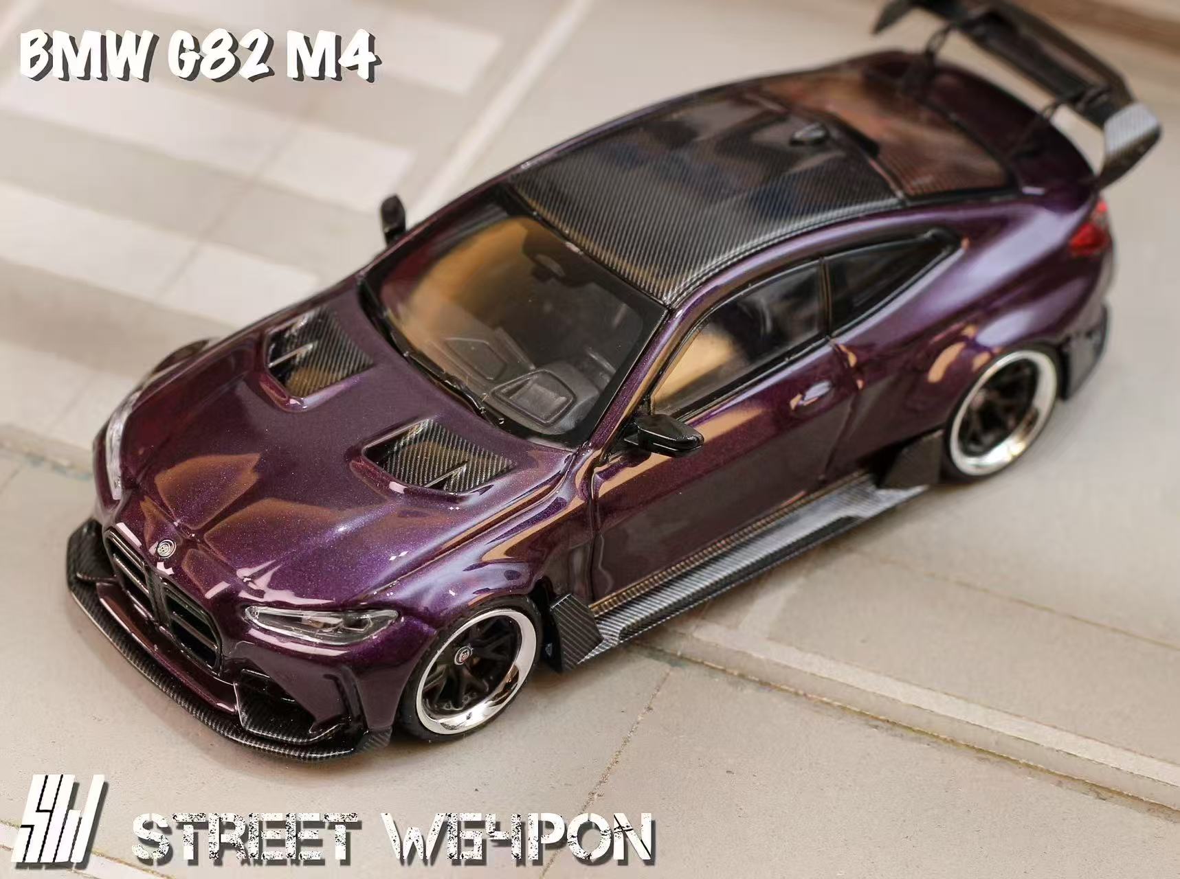 SW BMW G82 M4 Wide-Body Modified Dark Purple Special Edition