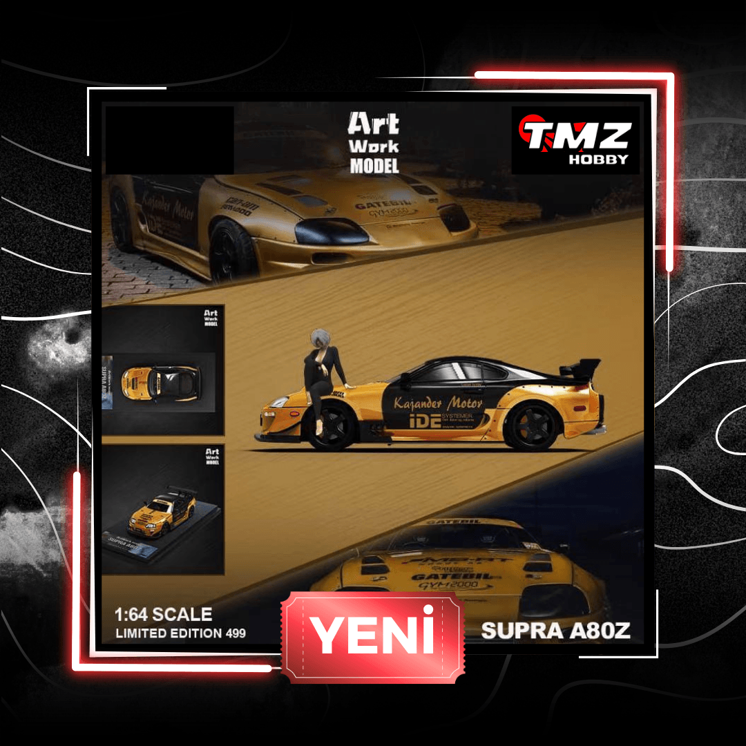 ARTWORK MODEL TOYOTA SUPRA GOLD