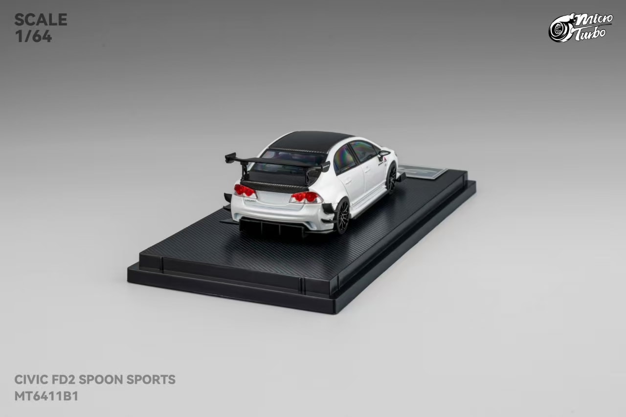 Micro Turbo FD2 Spoon MT6411B1 Metallic White