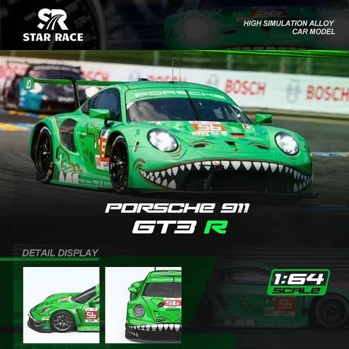 STAR RACE  PORSCHE 911 GT3 TYRANNOSAURUS REX LİVERY THREE CAR SET